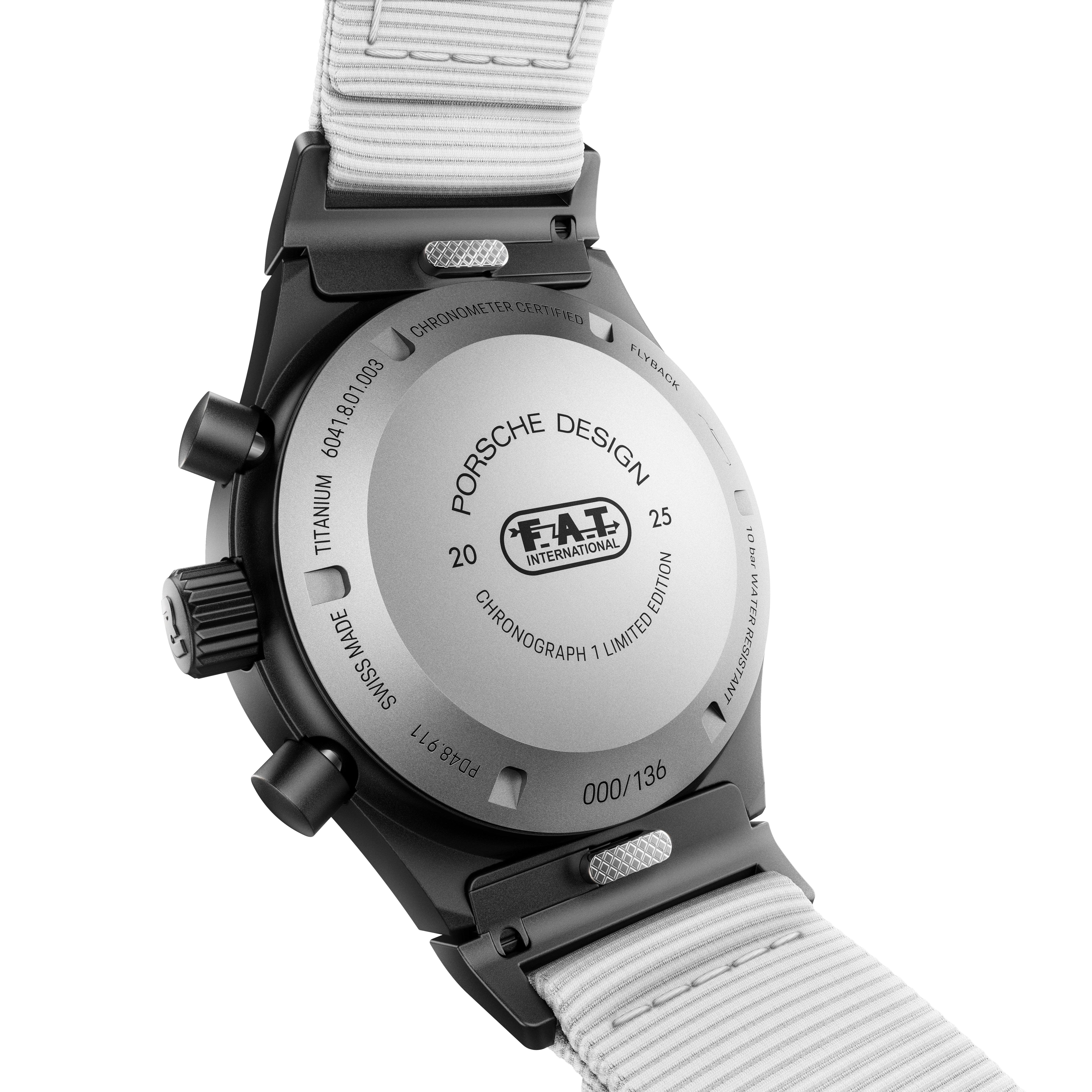 Chronograph 1 F.A.T 2025 Edition | Titanium, Fabric, White Dial - Image 3