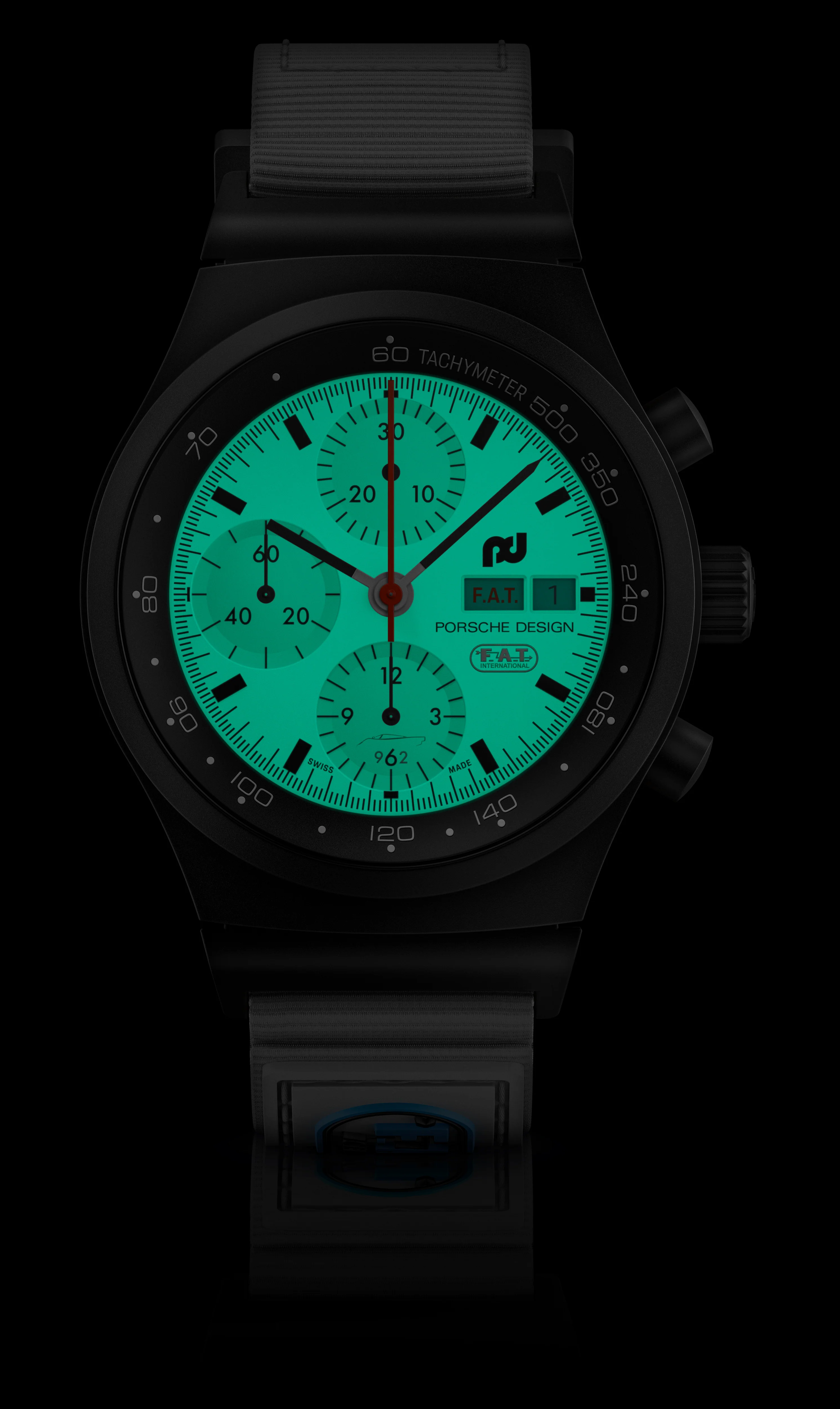 Chronograph 1 F.A.T 2025 Edition | Titanium, Fabric, White Dial - Image 4