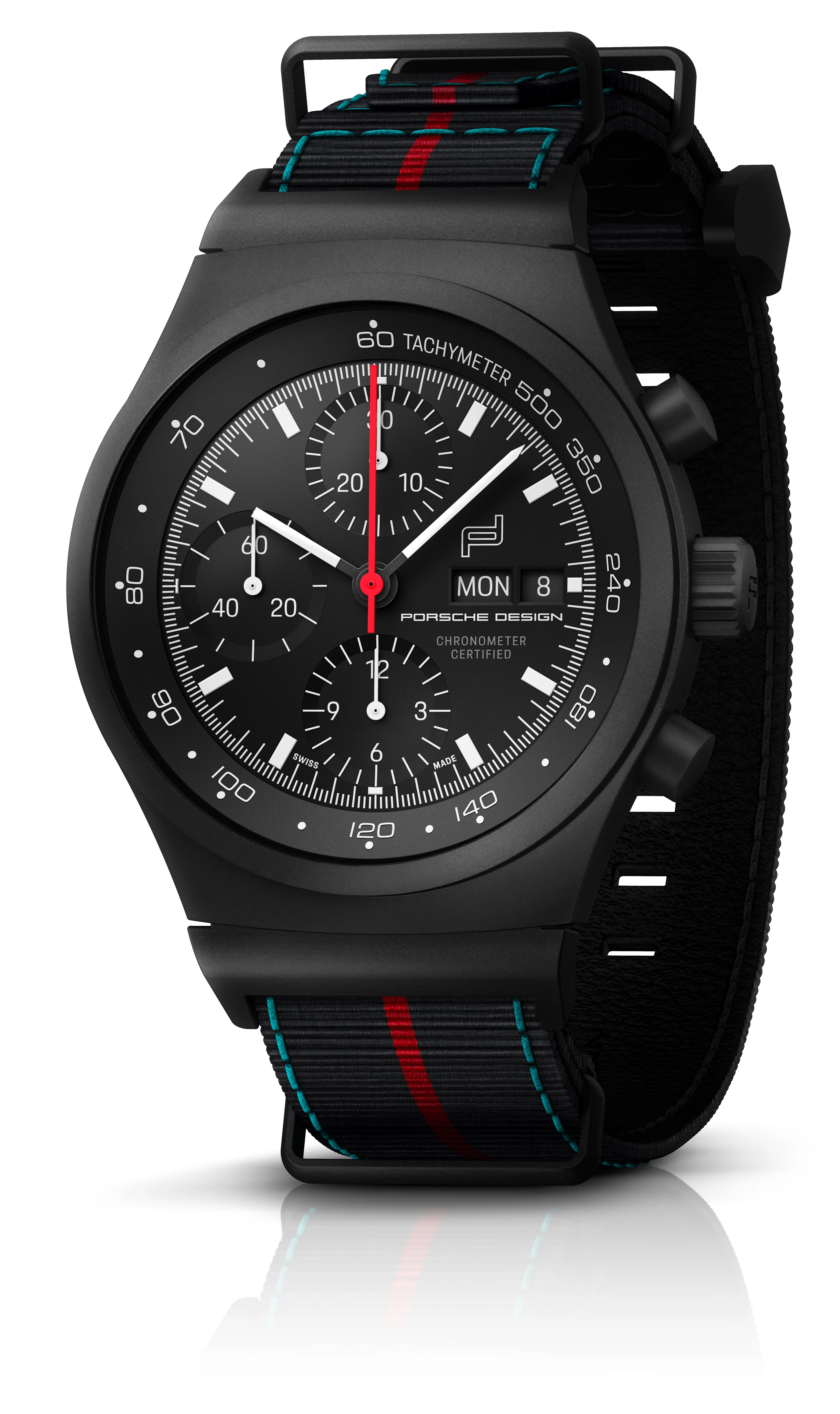 Chronograph 1 75 Years Porsche Edition | Titanium, Fabric, Black Dial - Image 2