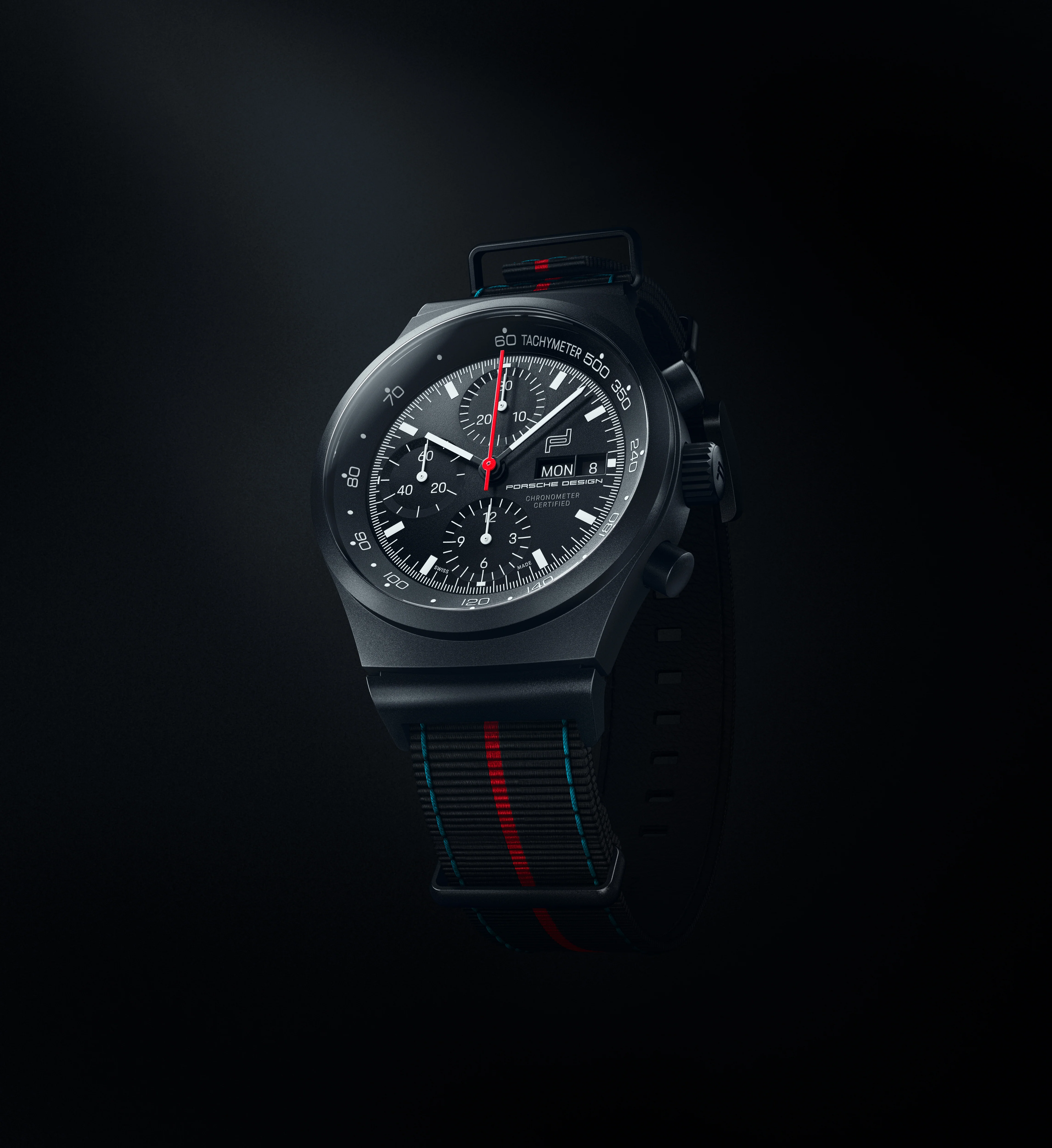 Chronograph 1 75 Years Porsche Edition | Titanium, Fabric, Black Dial - Image 5