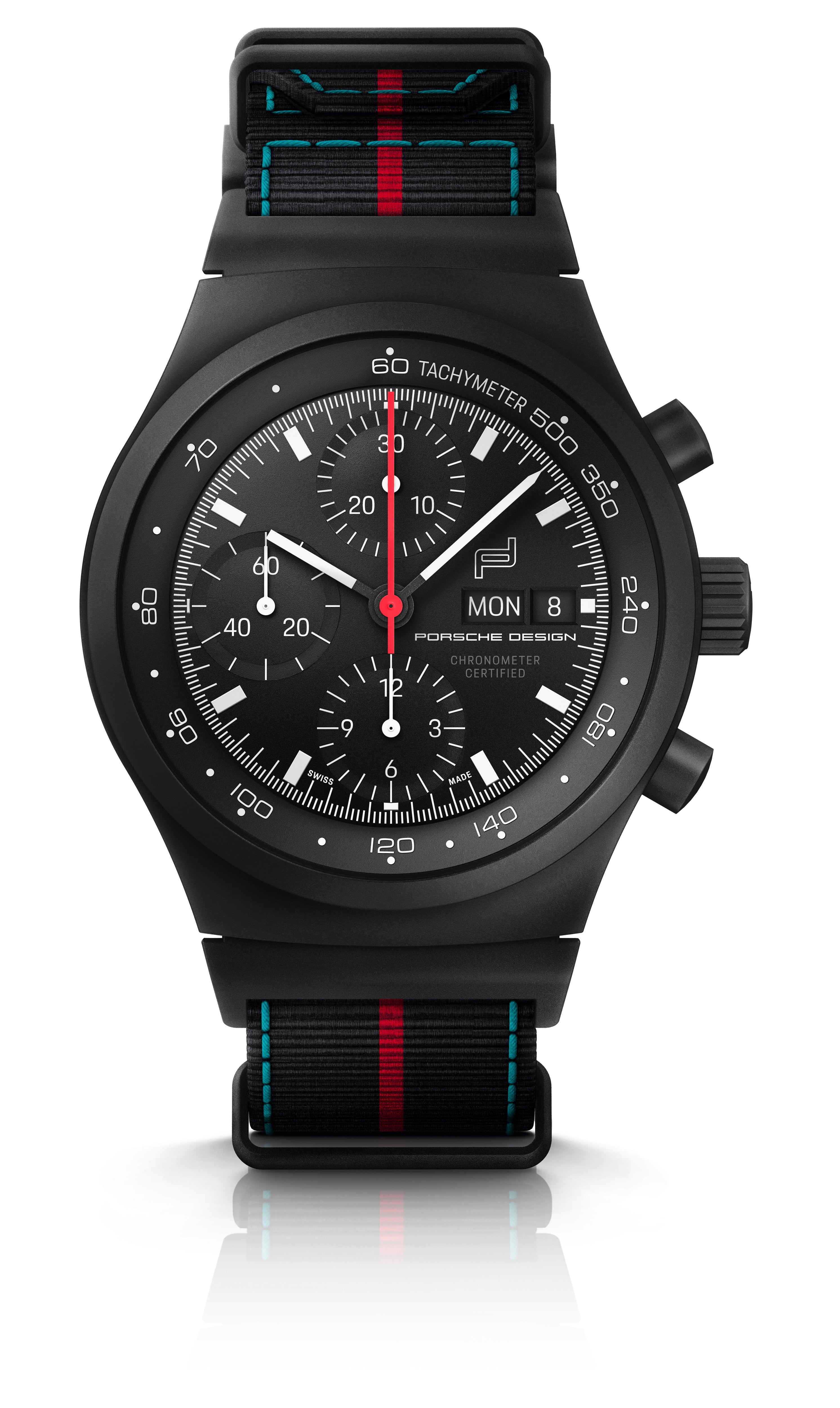 Chronograph 1 75 Years Porsche Edition | Titanium, Fabric, Black Dial - Image 6