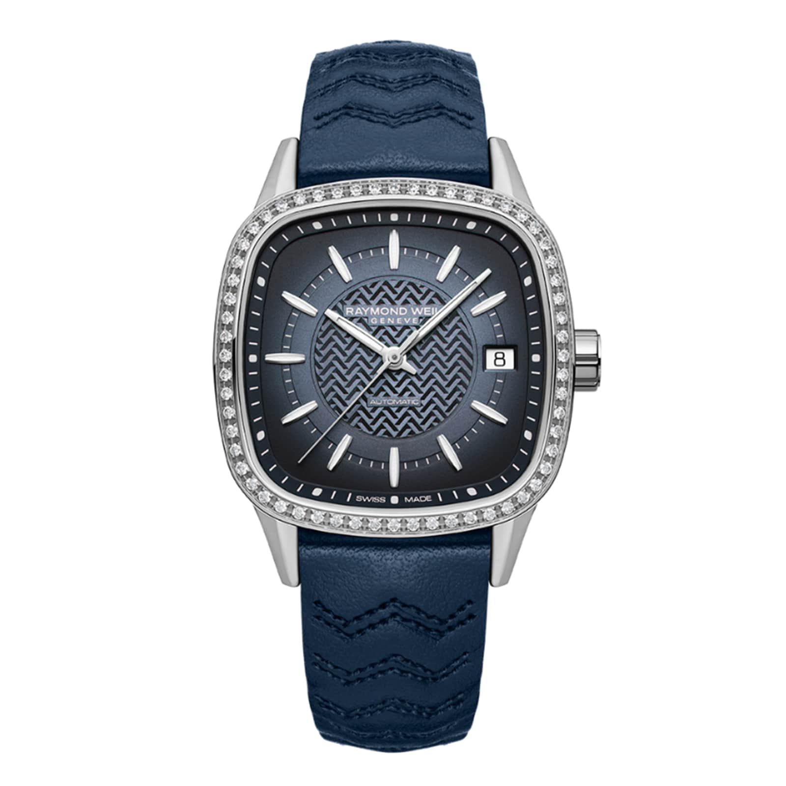 Freelancer Automatic 60 Diamonds Blue Dial | 34.5mm, Steel, Leather, Blue Dial