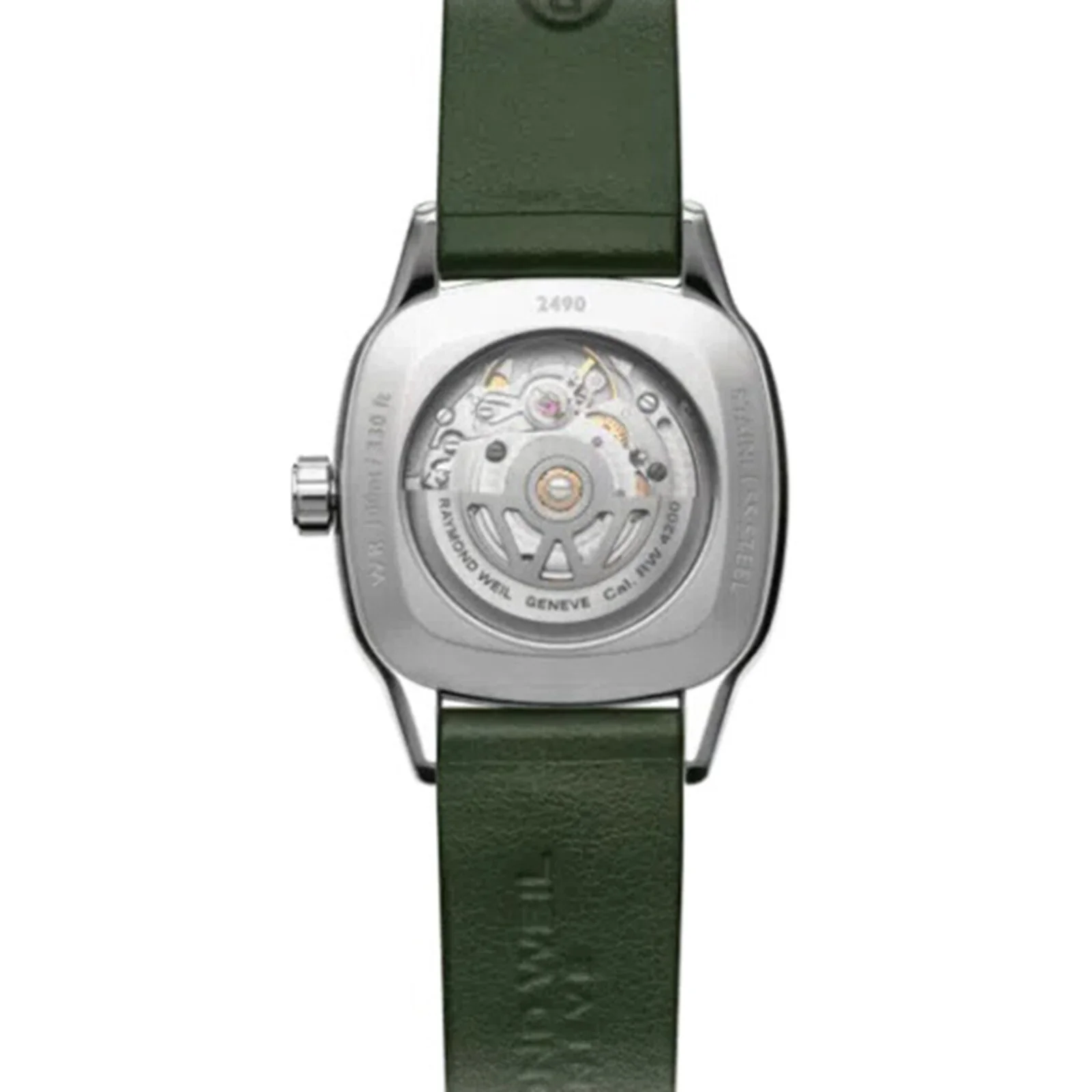 Freelancer Automatic 60 Diamonds Green Dial | 34.5mm, Steel, Leather, Green Dial - Image 3