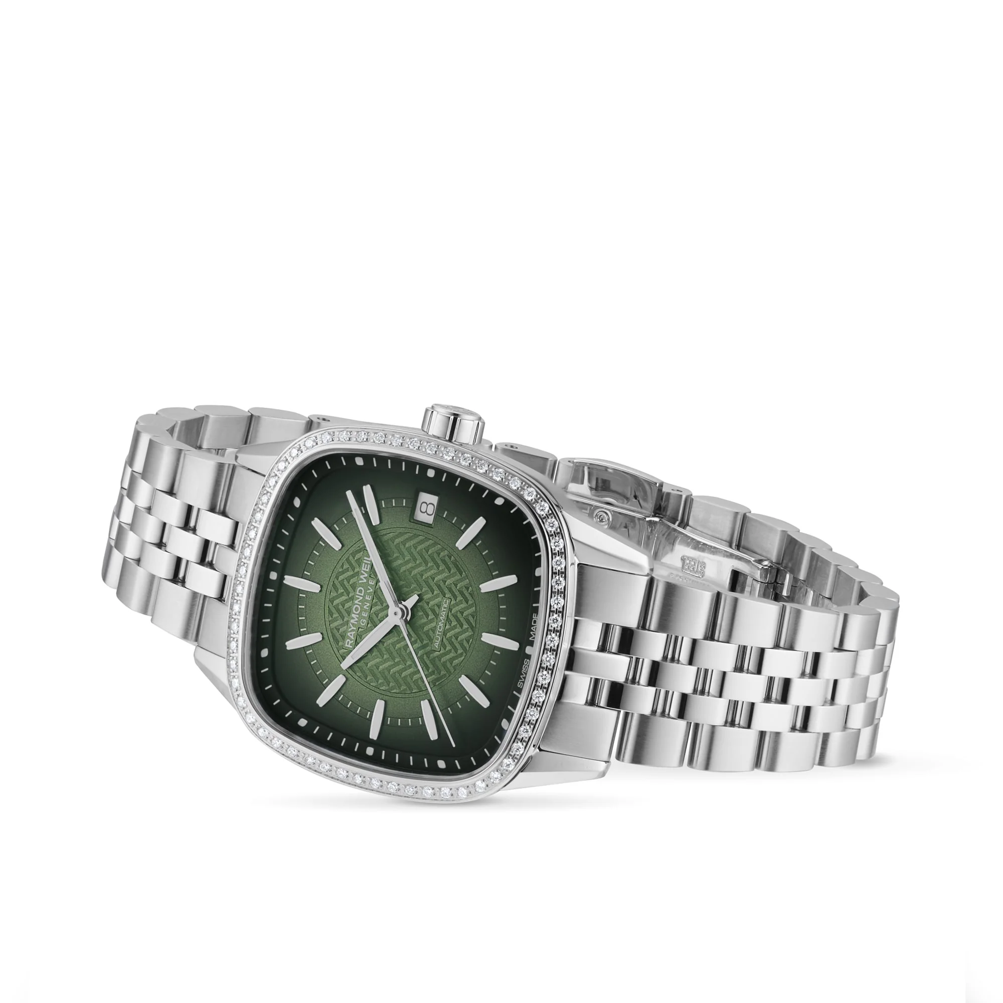 Freelancer Automatic 60 Diamonds Green Dial | 35mm, Steel, Green Dial - Image 4