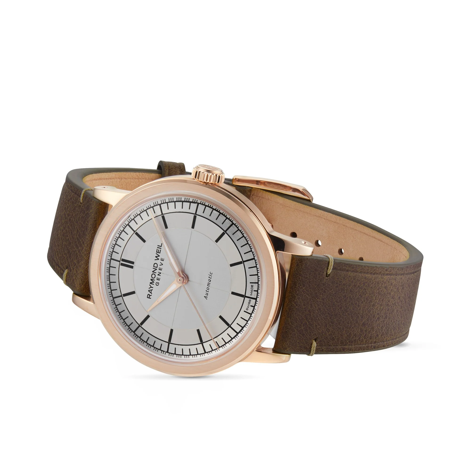 Millesime Automatic Silver Sector Dial | 39.5mm, Steel, Leather, Silver Dial - Image 4