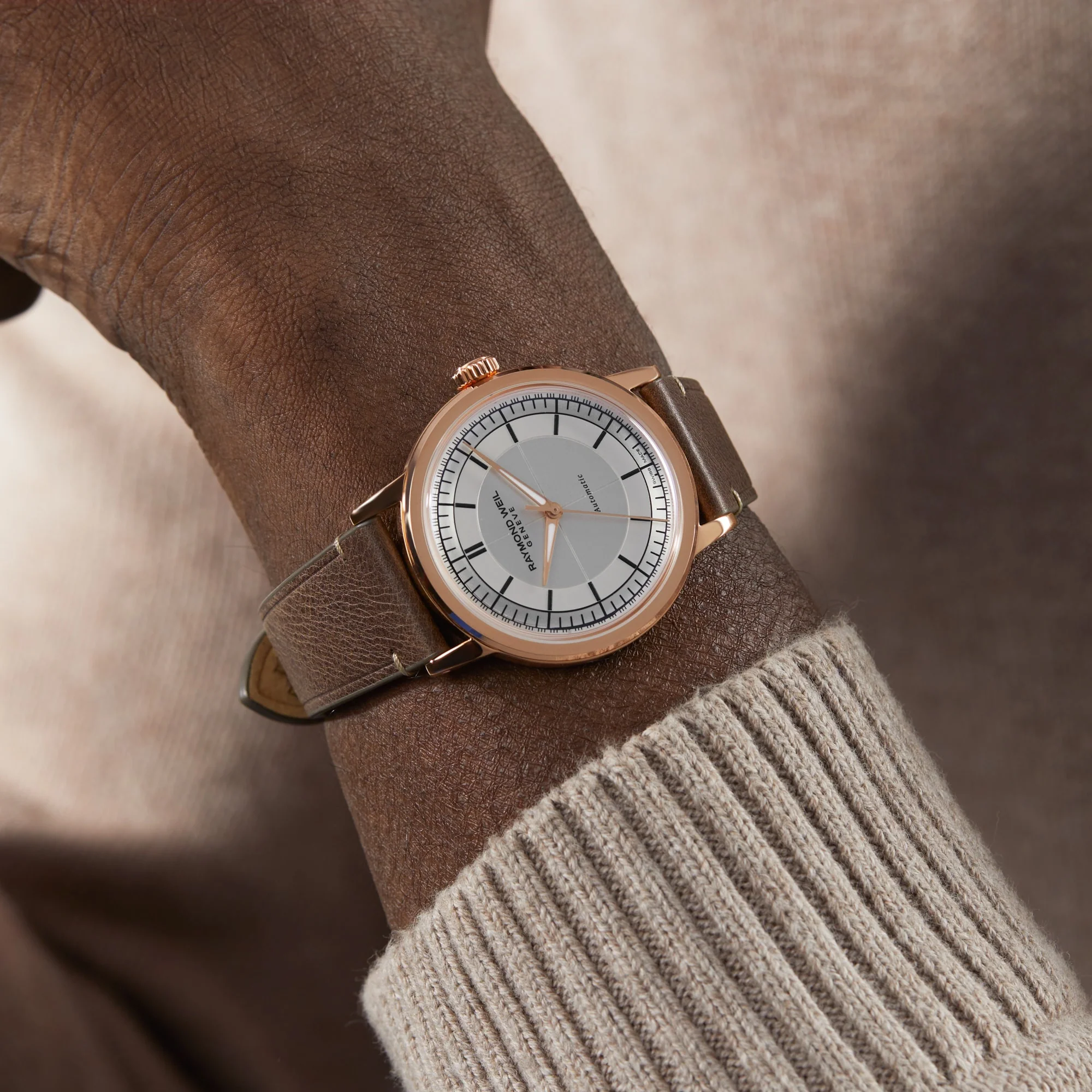 Millesime Automatic Silver Sector Dial | 39.5mm, Steel, Leather, Silver Dial - Image 8