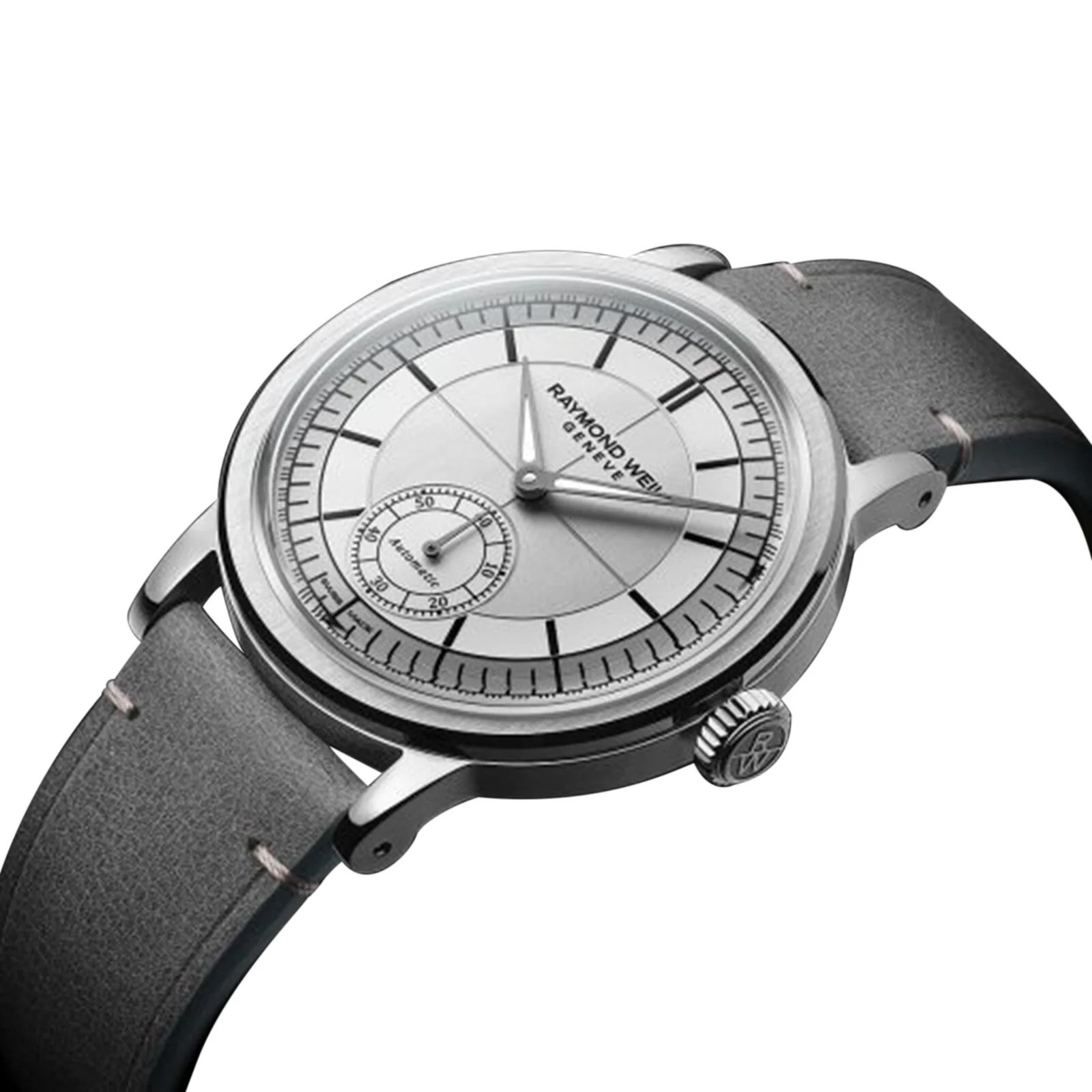 Millesime Automatic Small Seconds Silver Sector Dial | 39.5mm, Steel, Leather, Silver Dial - Image 4