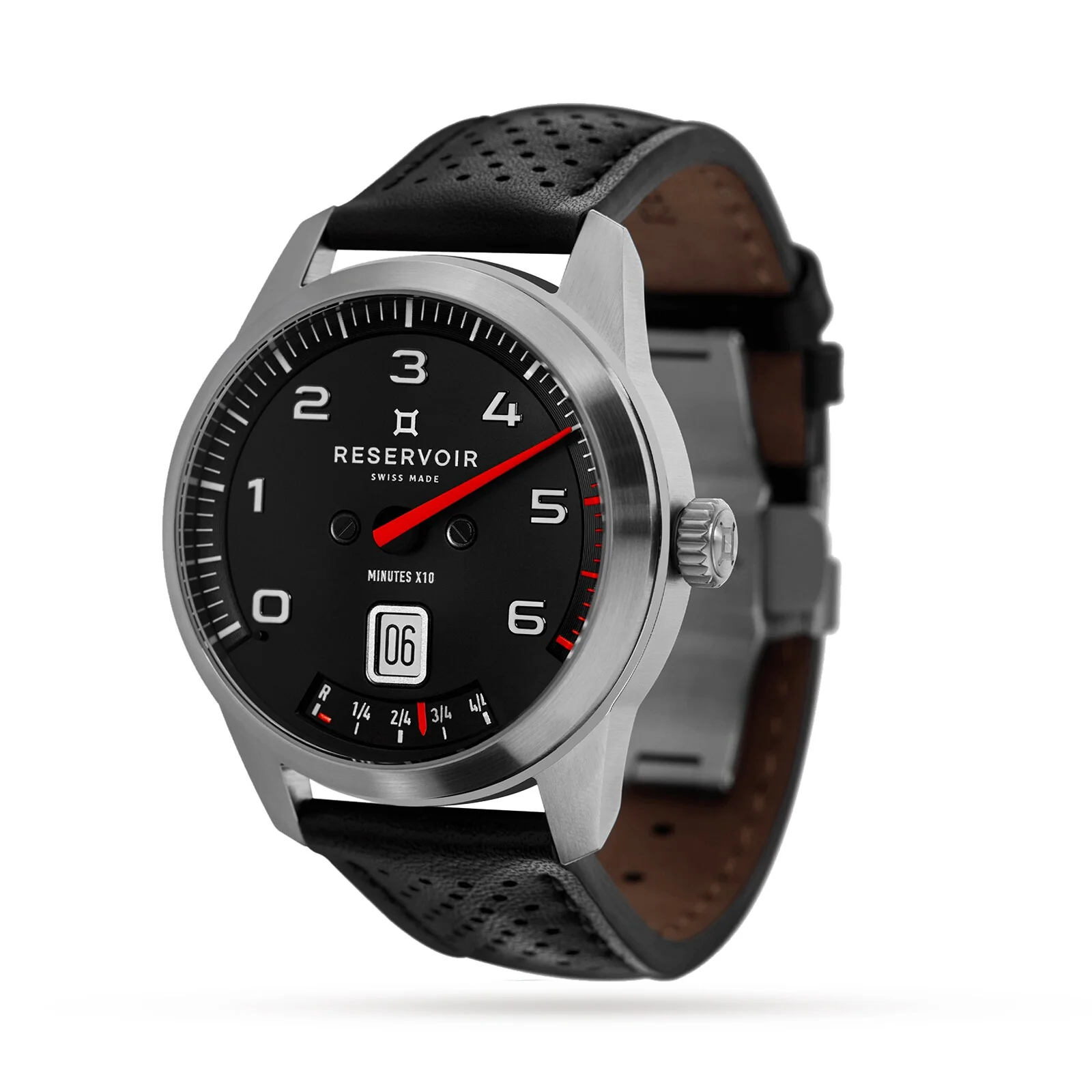 GT Tour | 43mm, Steel, Leather, Black Dial - Image 2