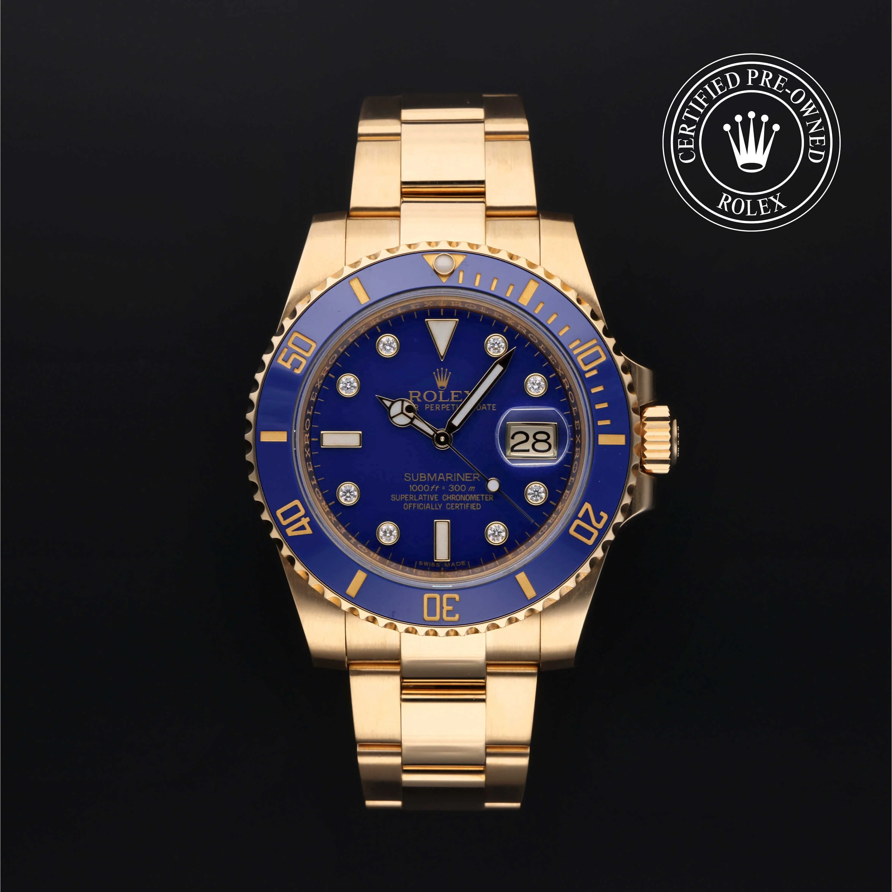 Submariner Date | 40mm, 18K Yellow Gold, Ref. M116618LB - Image 2