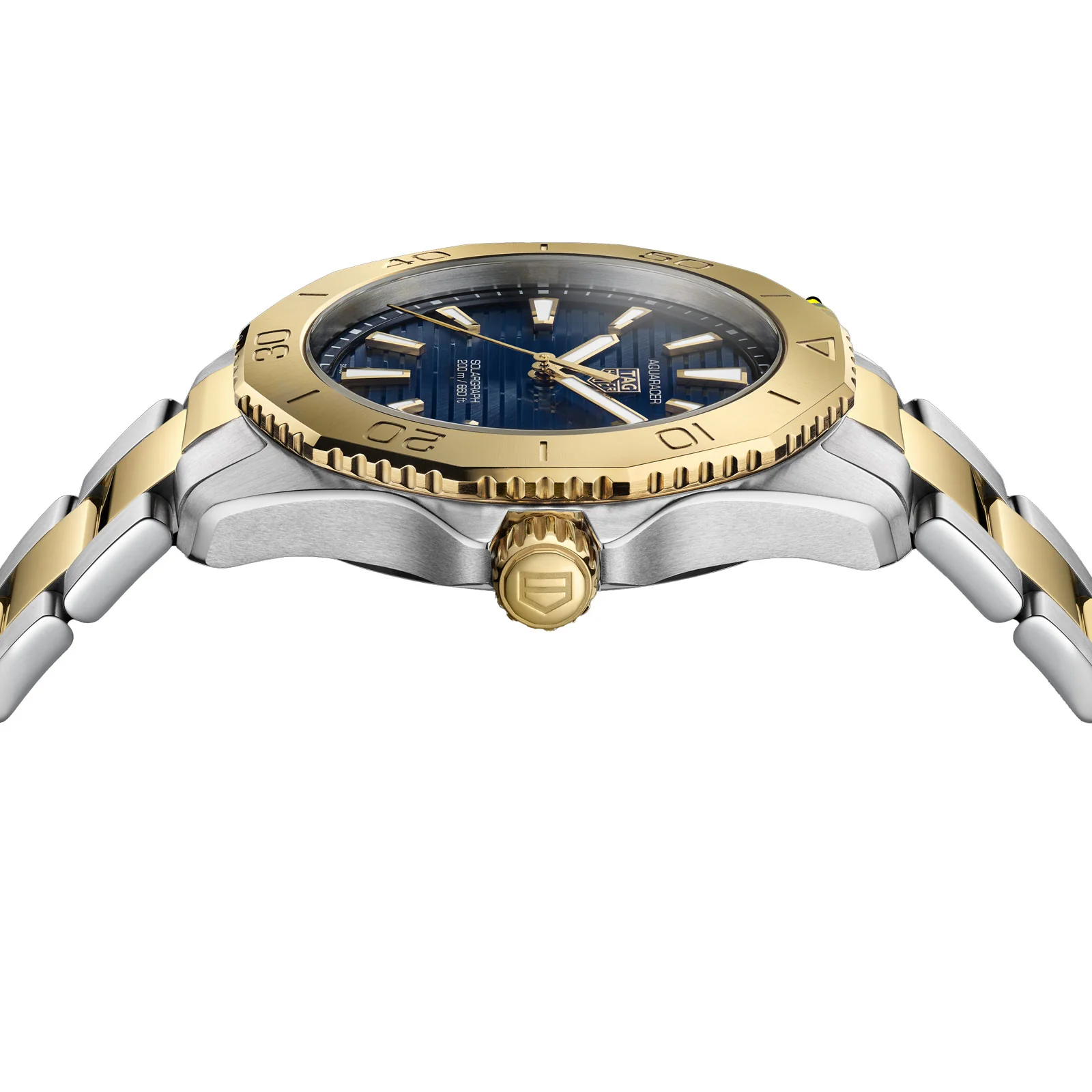 Aquaracer Professional 200 Solargraph | 40mm, Two-Tone Steel & PVD Yellow Gold, Blue Dial - Image 3