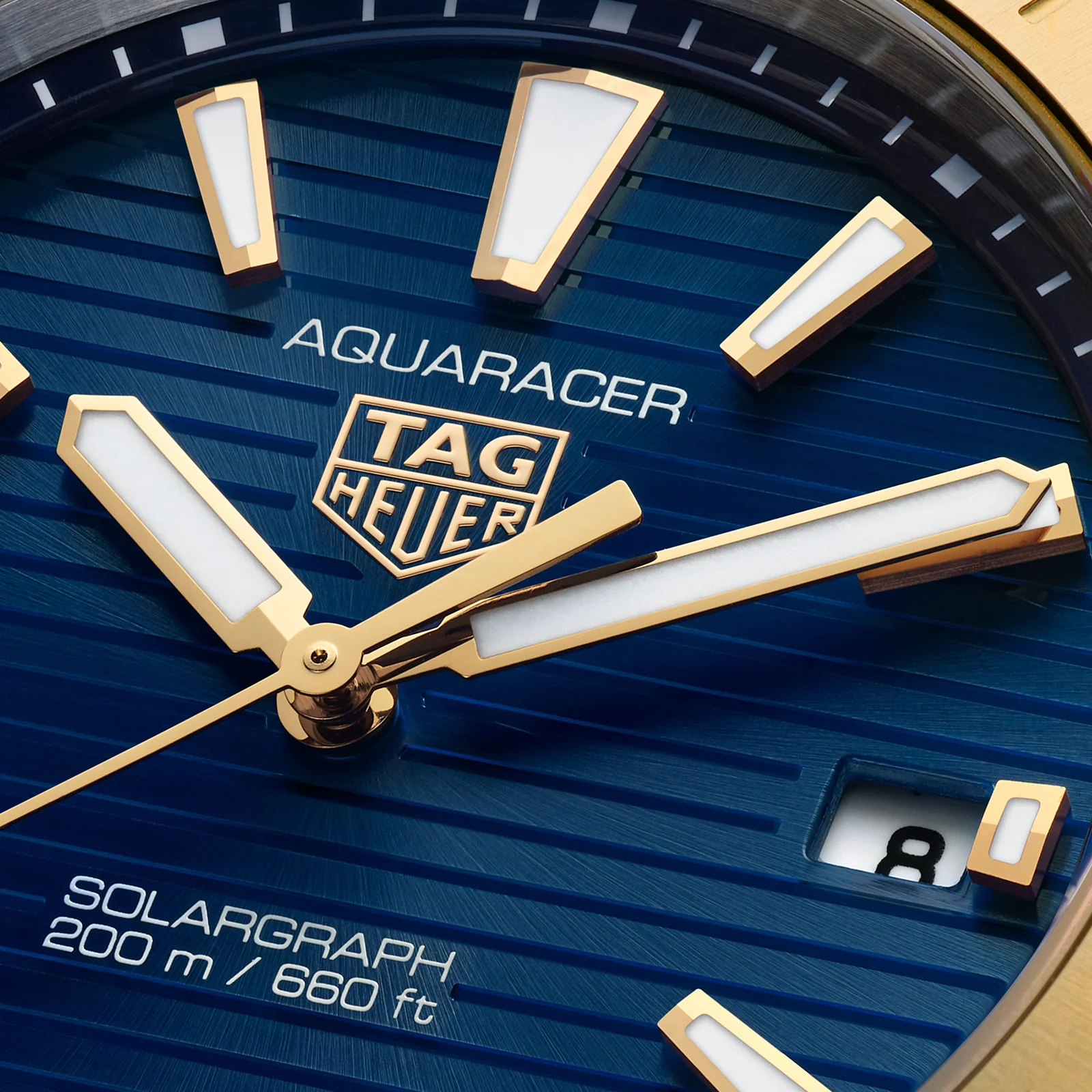 Aquaracer Professional 200 Solargraph | 40mm, Two-Tone Steel & PVD Yellow Gold, Blue Dial - Image 4