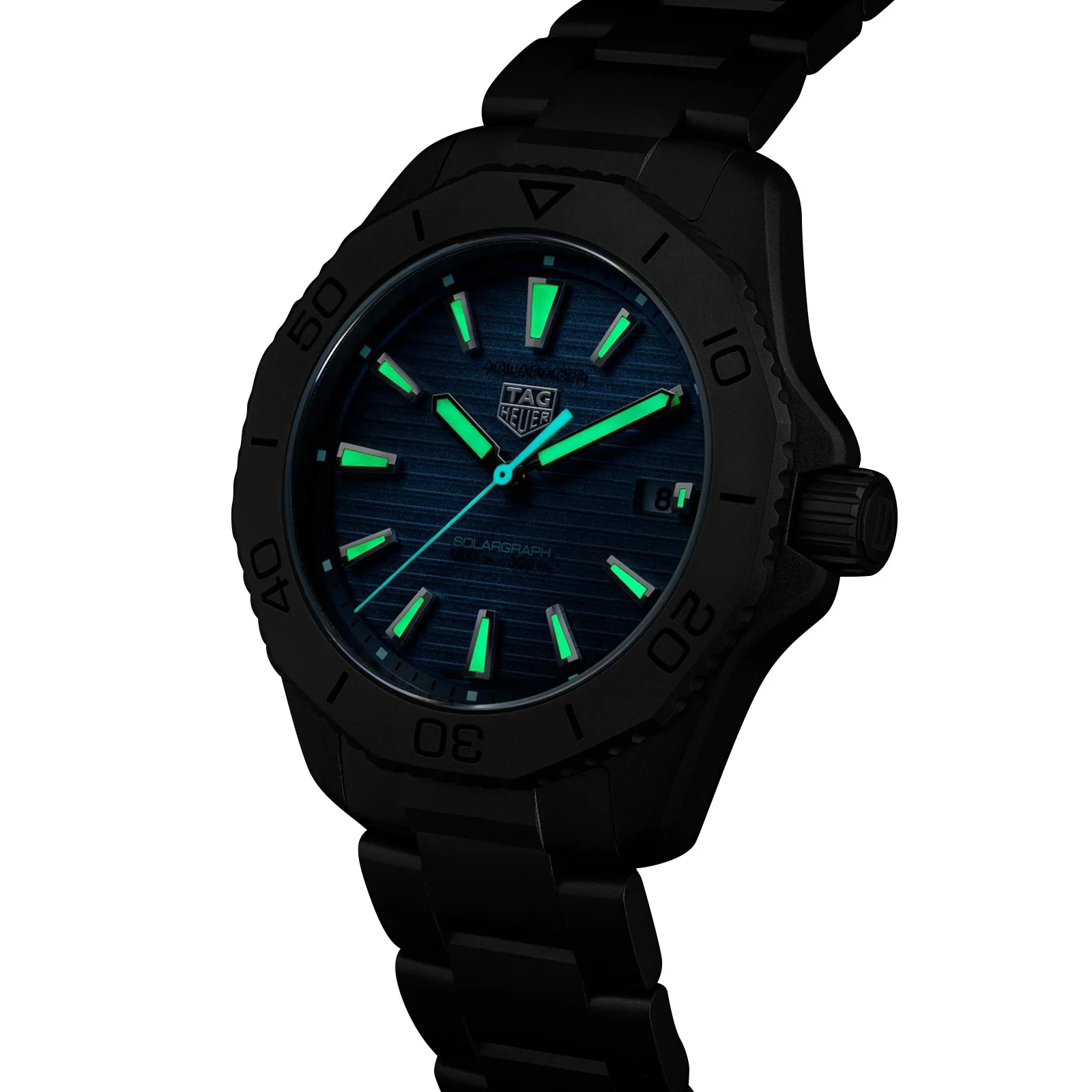 Aquaracer Professional 200 Solargraph | 40mm, Titanium, Blue Dial - Image 5