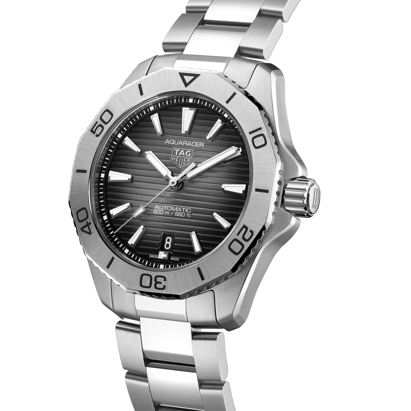 Aquaracer Professional 200 Date | 40mm, Steel, Black Dial - Image 2