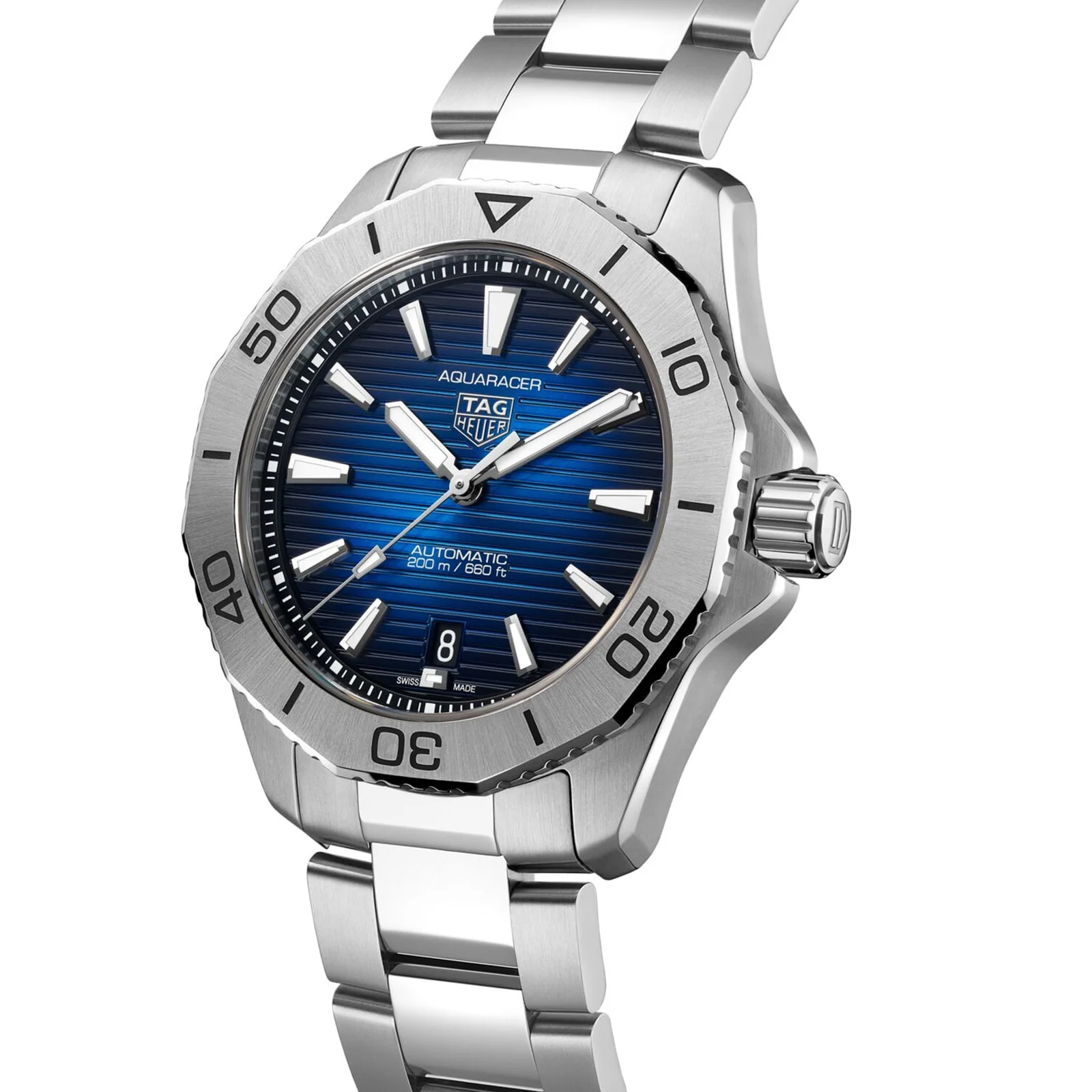 Aquaracer Professional 200 Date | 40mm, Steel, Blue Dial - Image 2