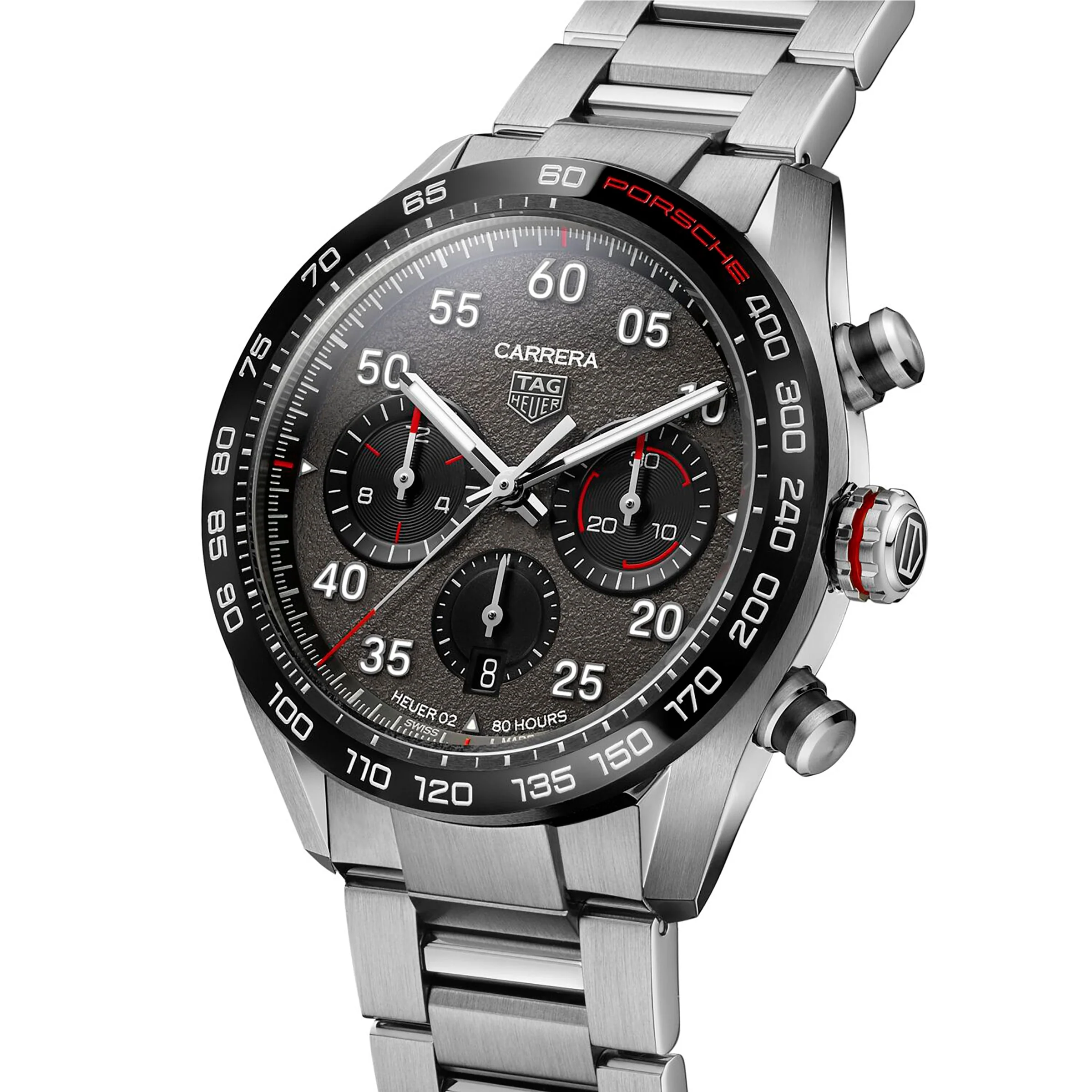 Special Edition Carrera Chronograph x Porsche | 44mm, Steel, Grey Dial - Image 2