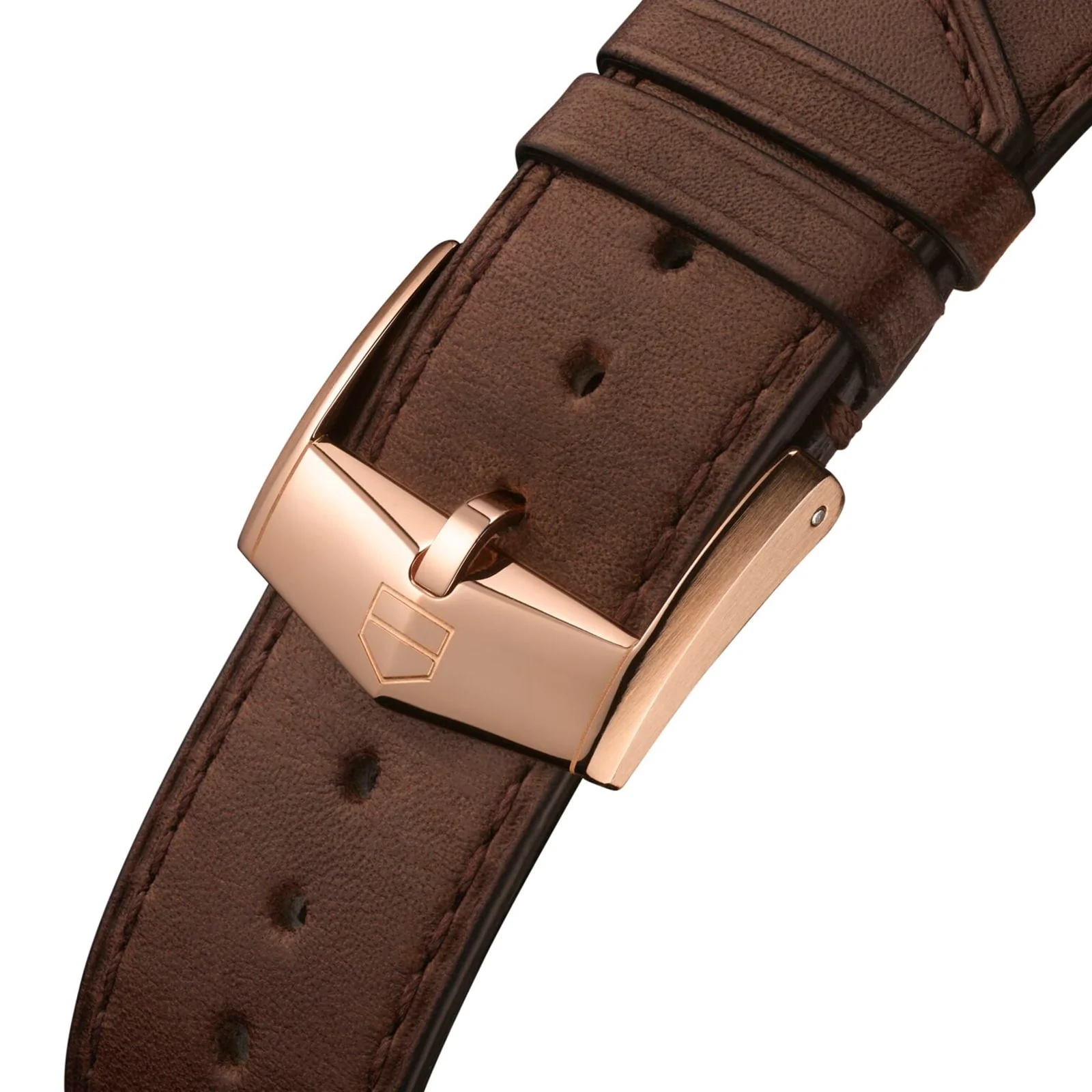 Special Edition Carrera Chronosprint x Porsche | 42mm, 18K Rose Gold, Leather, Silver Dial - Image 6