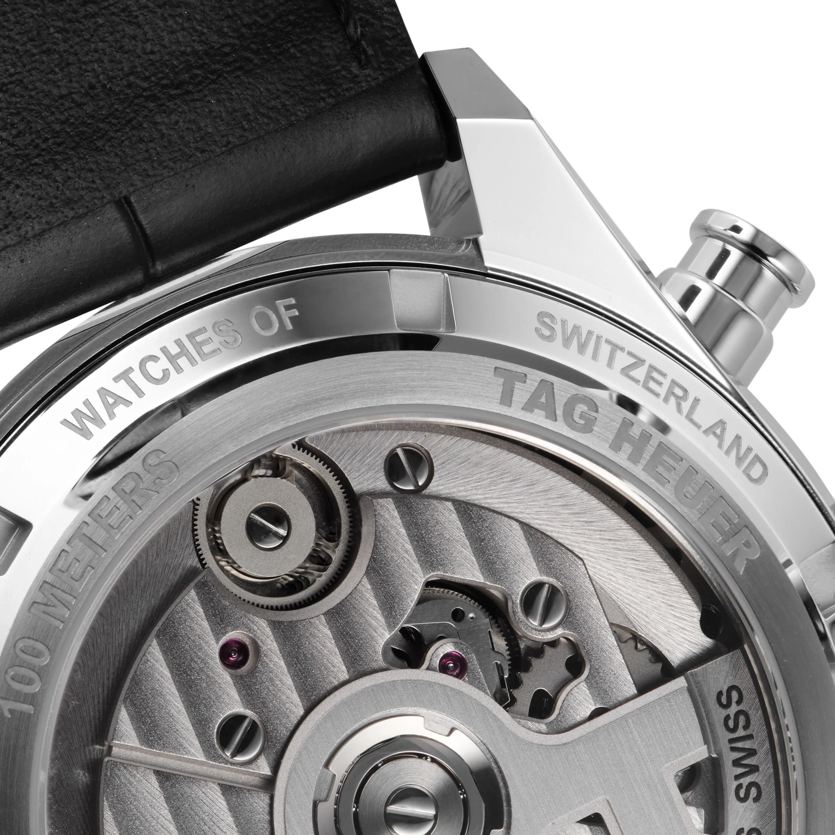 Carrera Tourbillon Centenary The Watches of Switzerland Group Exclusive | 42mm, Steel, Alligator Leather, Black Dial - Image 8