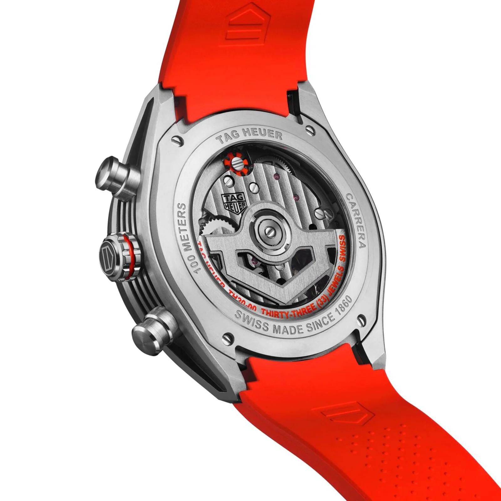 Carrera Chronograph Extreme Sport | 44mm, Titanium, Rubber, Red Dial - Image 5