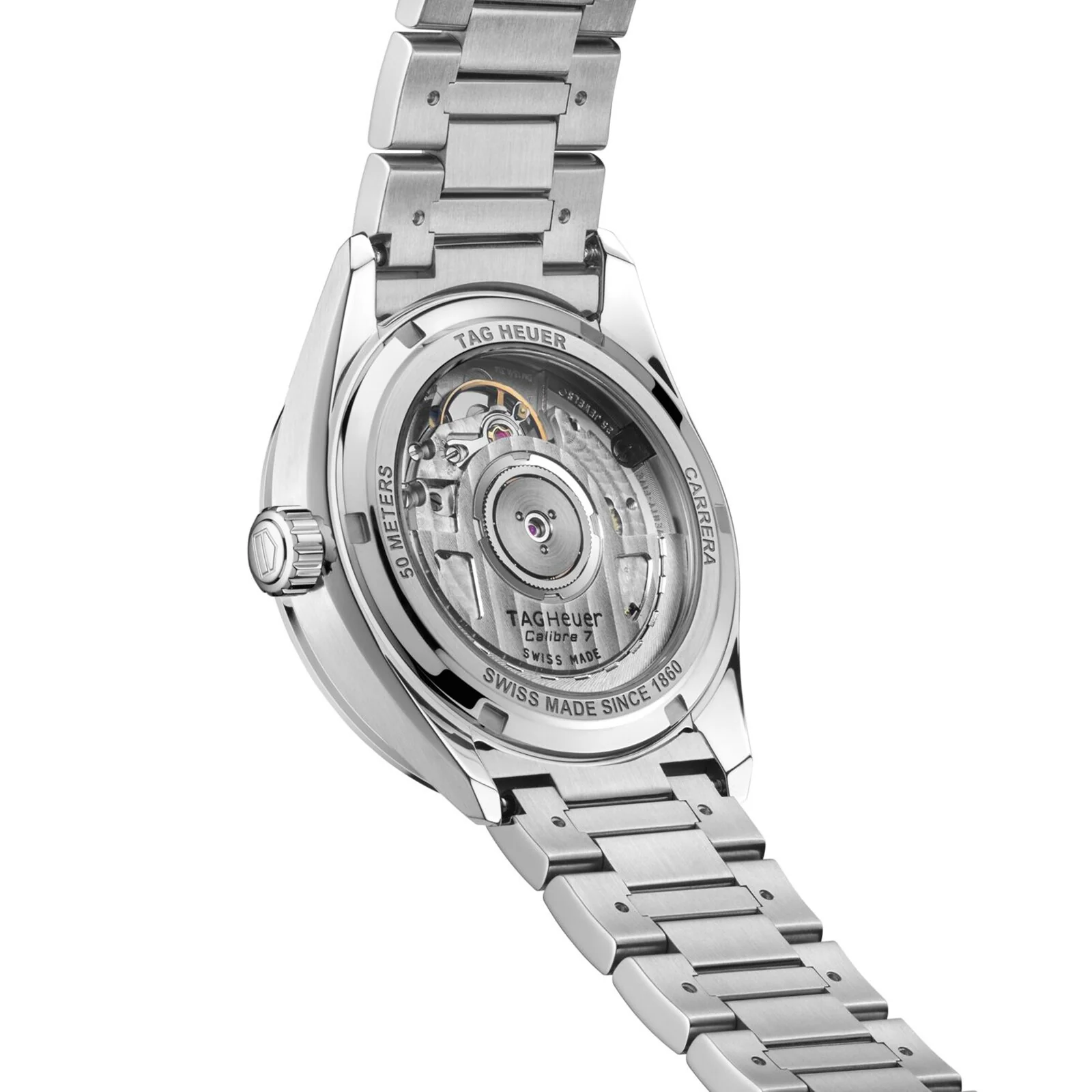 Carrera Date | 36mm, Steel, Diamond White Mother of Pearl Dial - Image 4