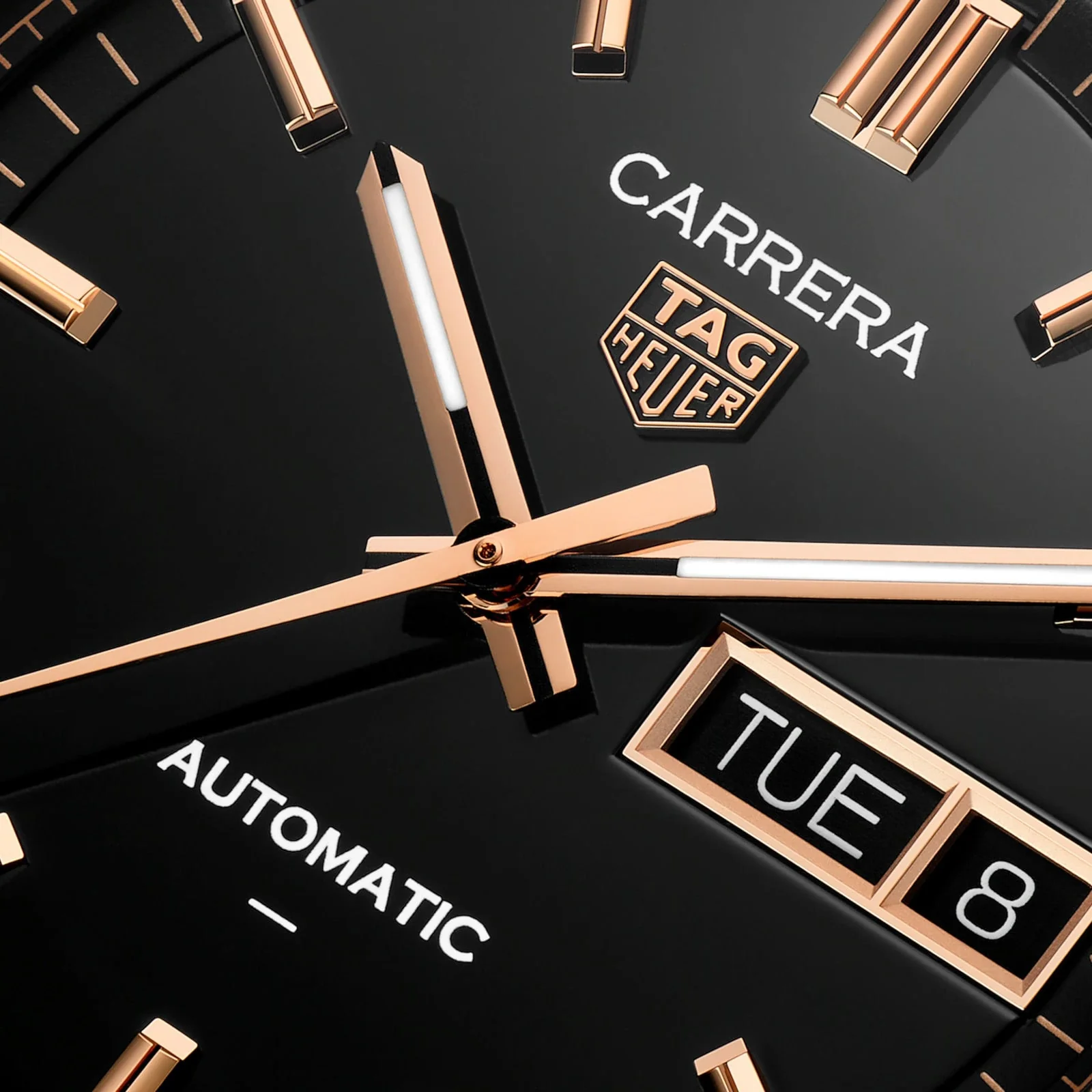 Carrera Day-Date | 41mm, Steel, Black Dial - Image 3