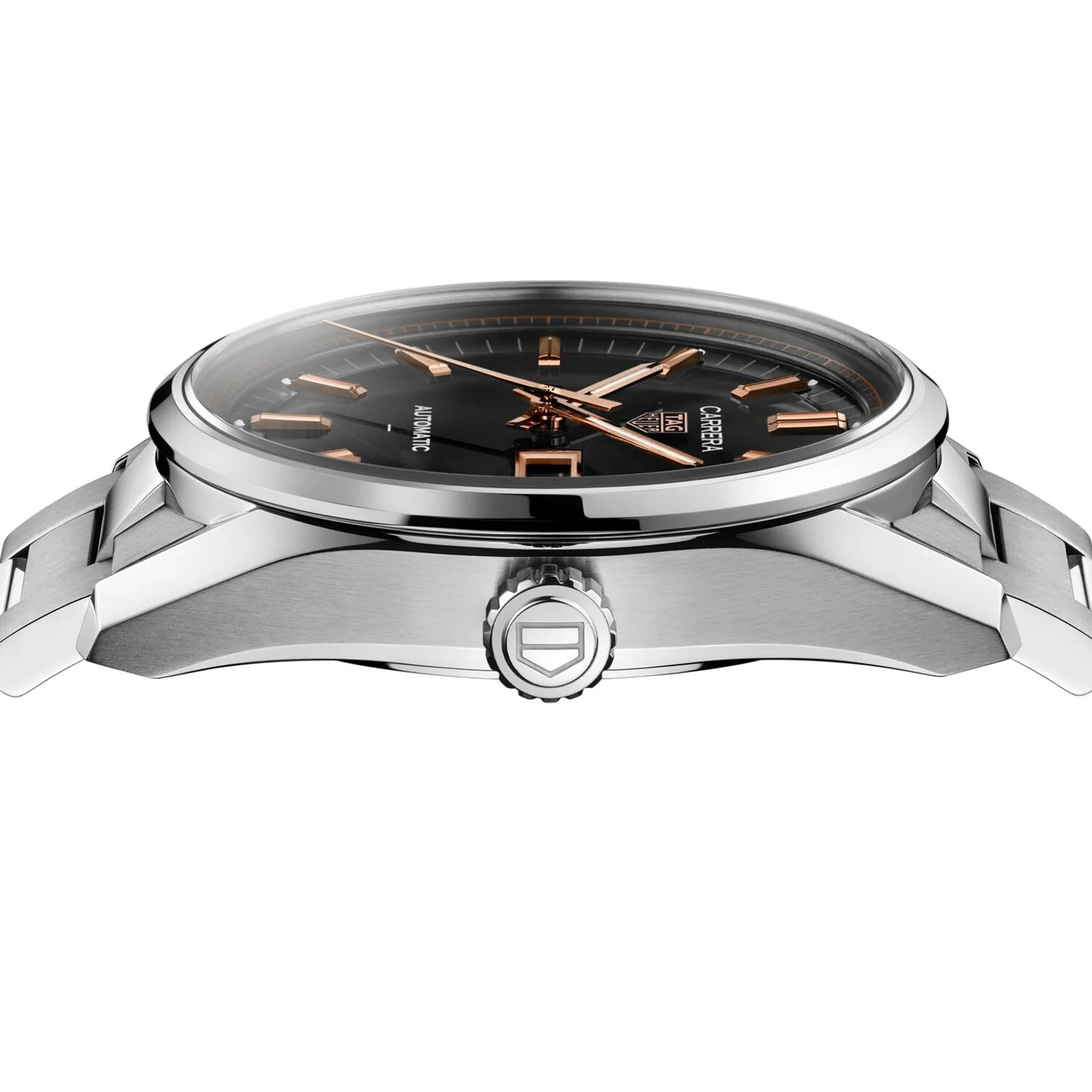 Carrera Day-Date | 41mm, Steel, Black Dial - Image 4
