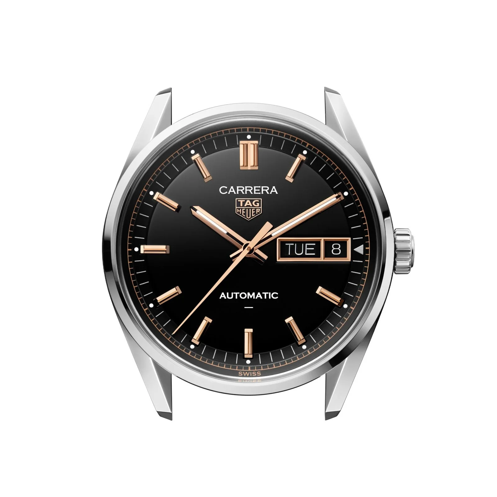 Carrera Day-Date | 41mm, Steel, Black Dial - Image 5