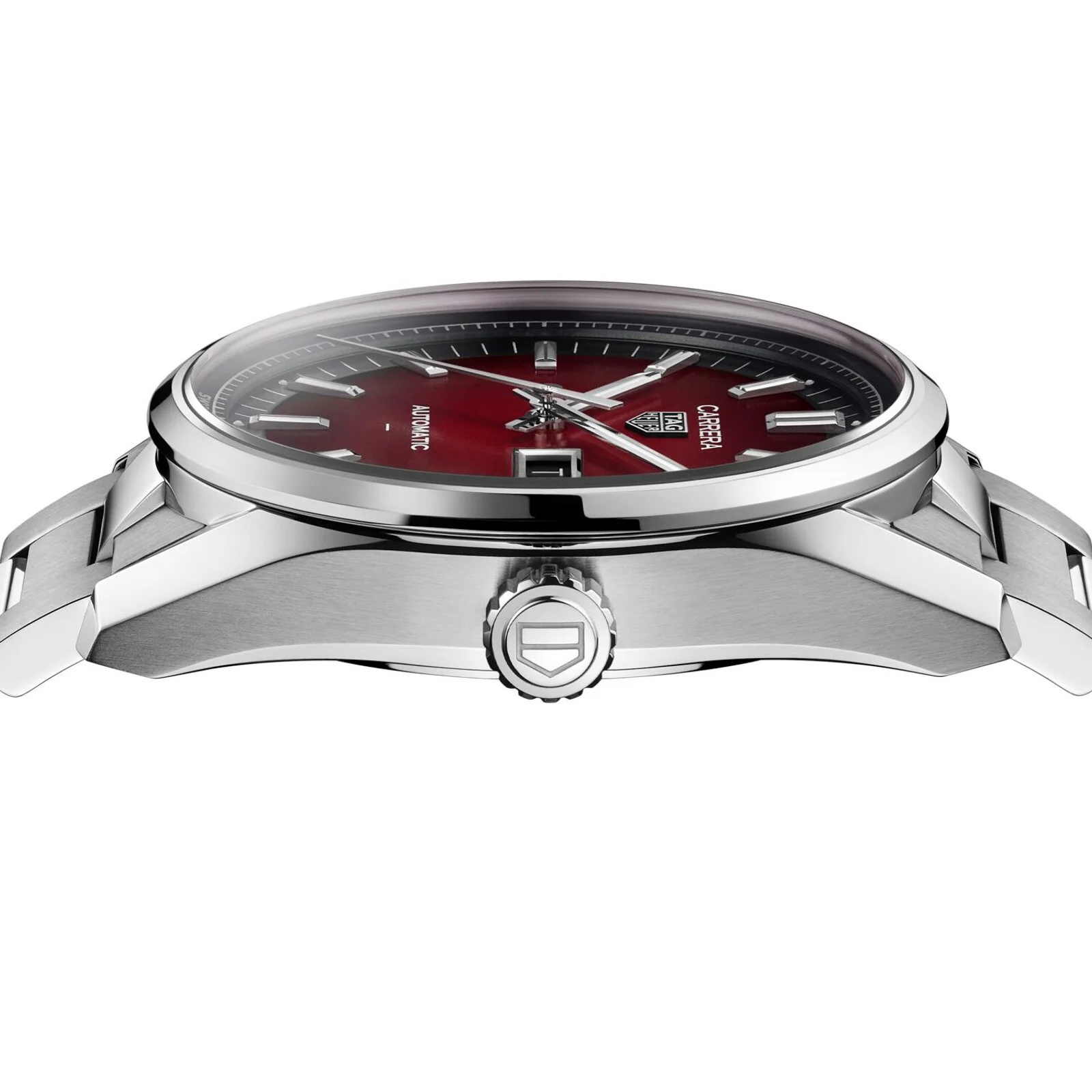 Carrera Day-Date | 41mm, Steel, Red Dial - Image 4
