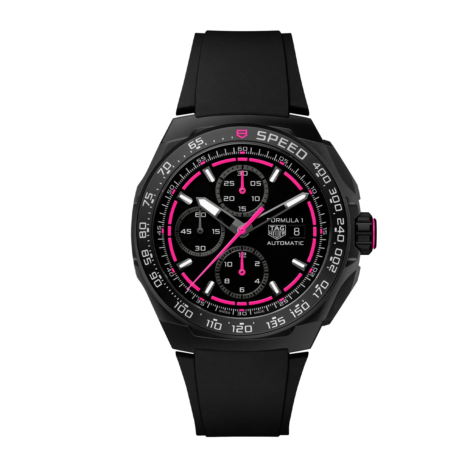 Formula 1 Chronograph Limited Edition | 44mm, Titanium DLC, Rubber, Black Dial