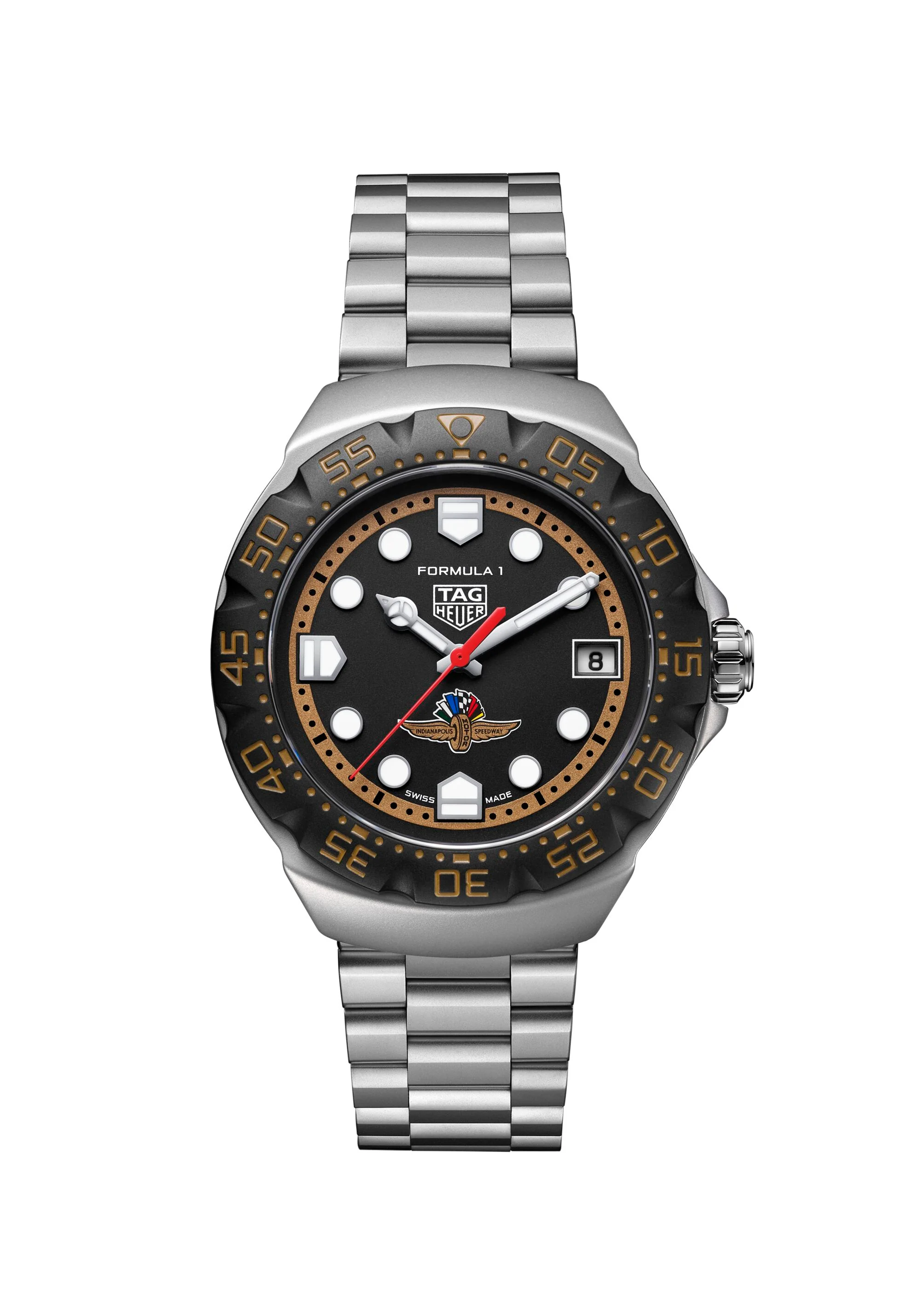Formula 1 Solargraph x Indy 500 | 38mm, Steel, Black Dial