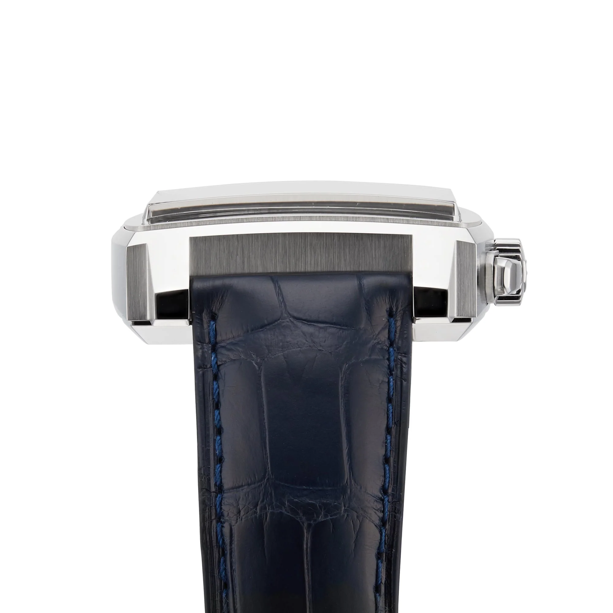 Monaco Chronograph | 39mm, Steel, Alligator Leather, Blue Dial - Image 7