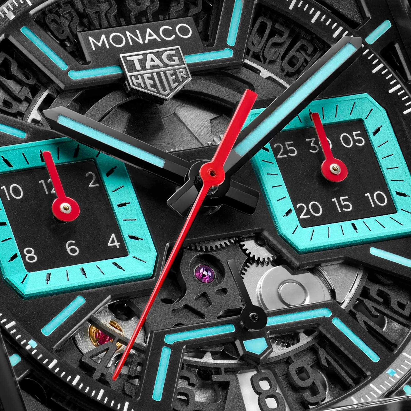 Monaco Chronograph | 39mm, Titanium DLC, Leather, Black Dial - Image 3