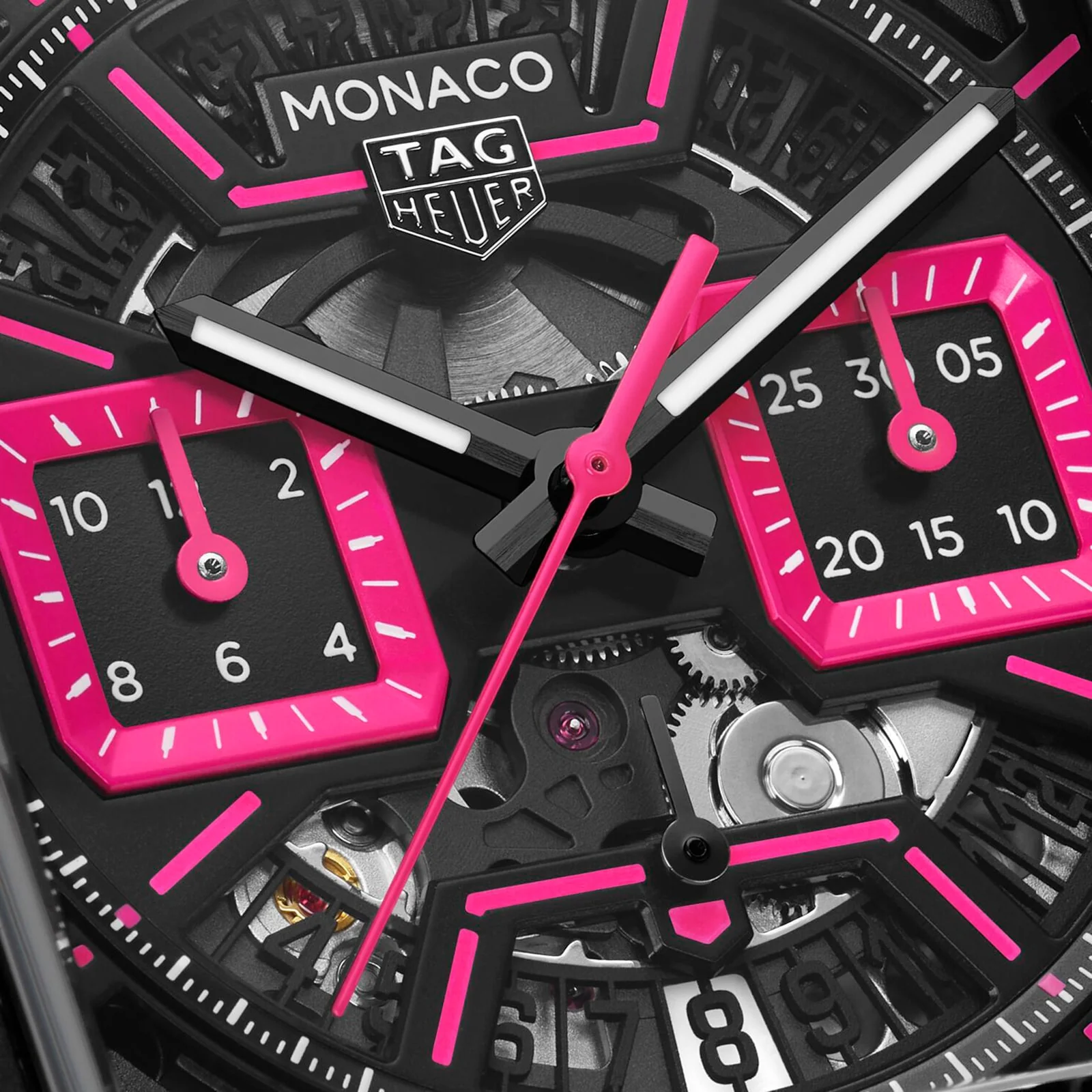 Monaco Chronograph | 39mm, Titanium & PVD Black, Leather, Black Dial - Image 3
