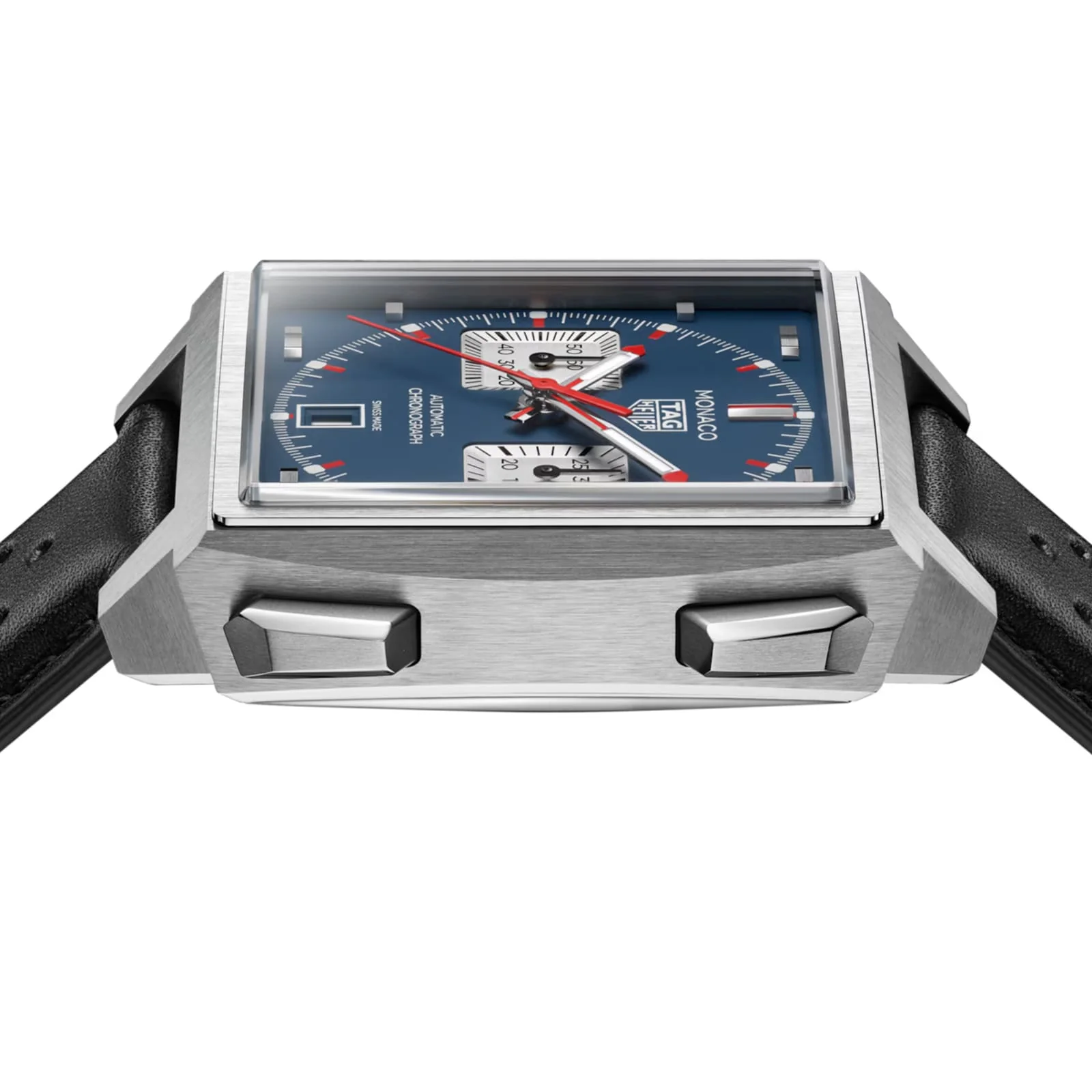 Monaco Chronograph | 39mm, Titanium, Leather, Blue Dial - Image 2