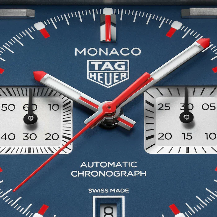 Monaco Chronograph | 39mm, Titanium, Leather, Blue Dial - Image 5