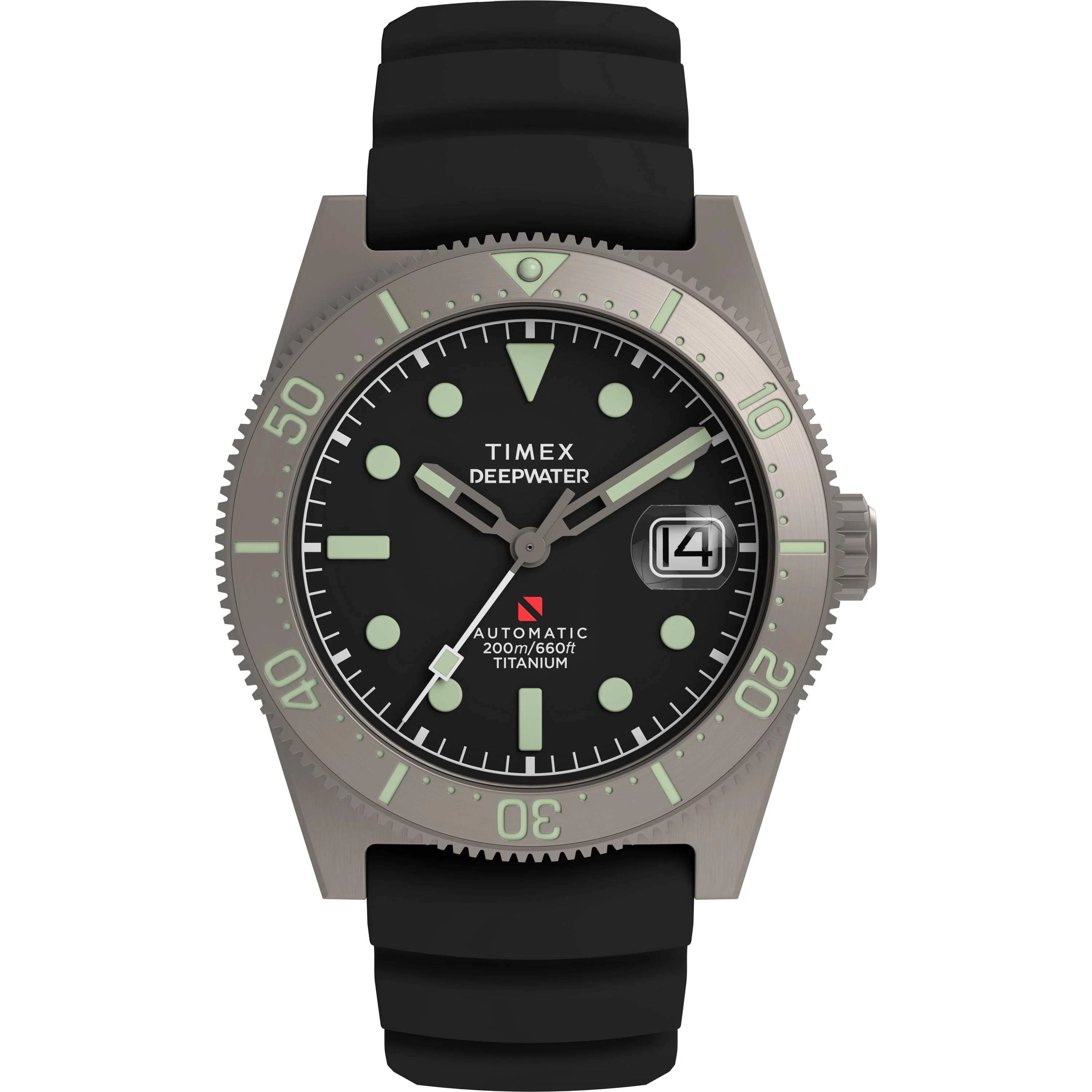 Deepwater Reef 200 Titanium Automatic | 41mm, Titanium, Rubber, Black Dial