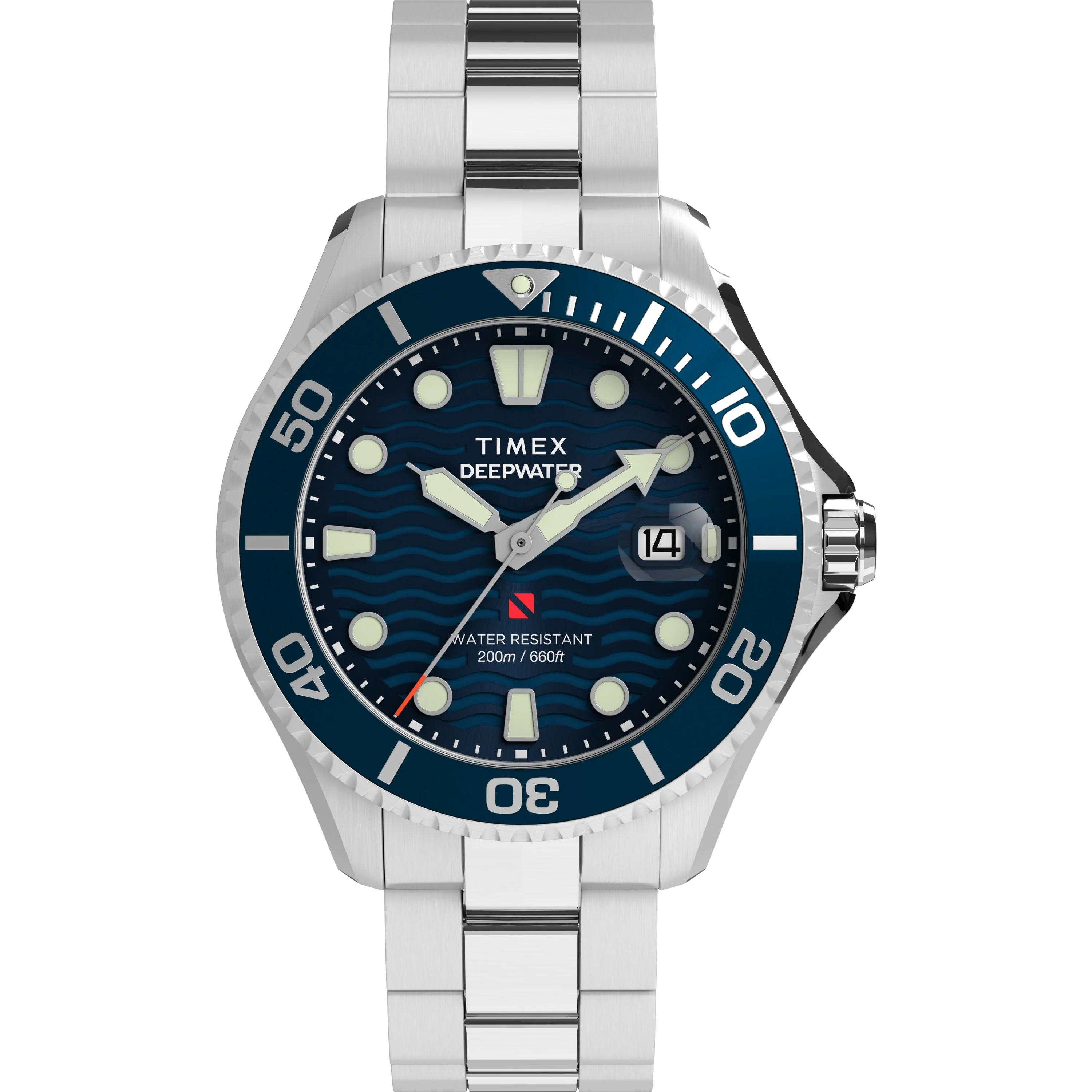 Deepwater Meridian 200 | 44mm, Steel, Blue Dial
