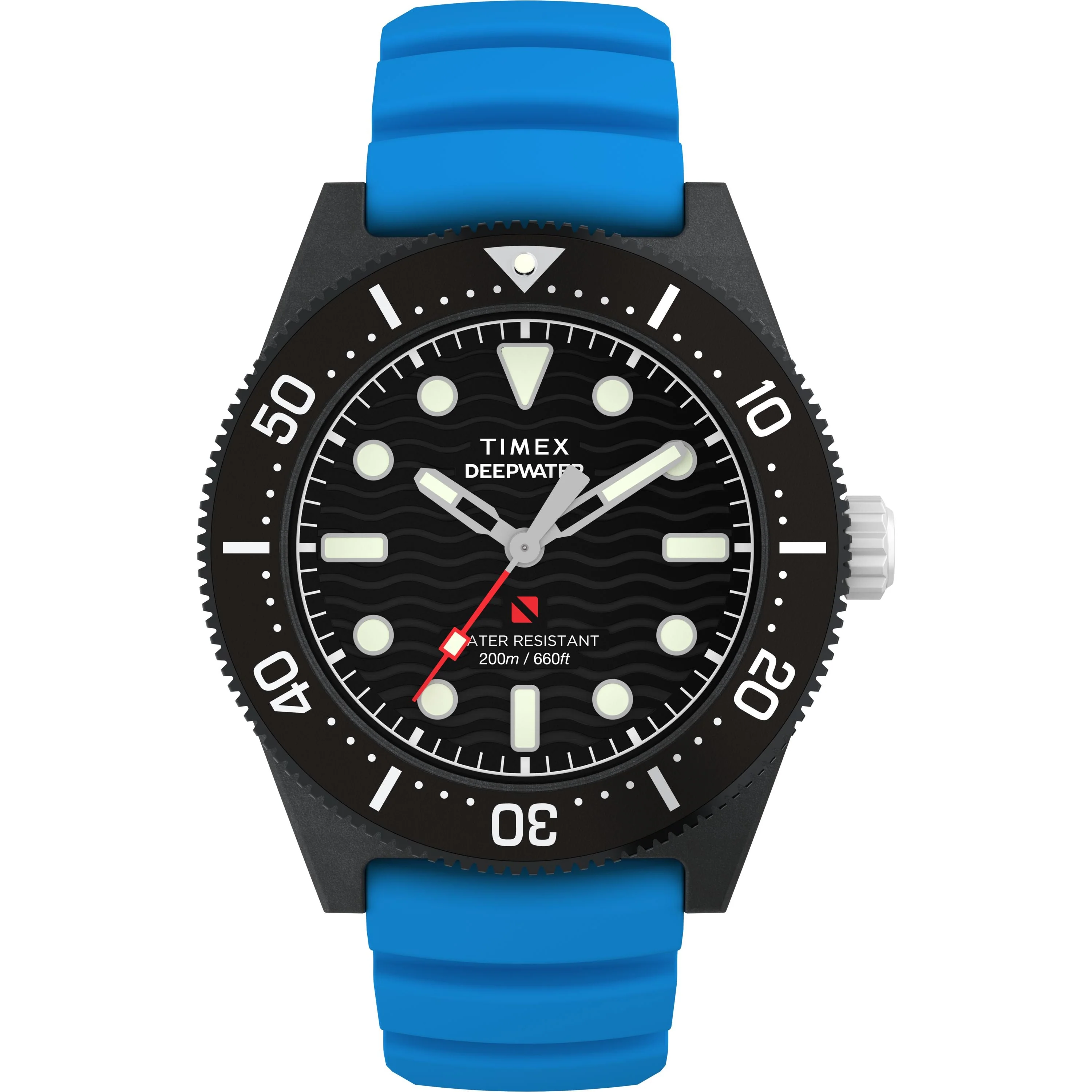Deepwater Reef 200 XCF | 43mm, Carbon Fibre, Rubber, Black Dial