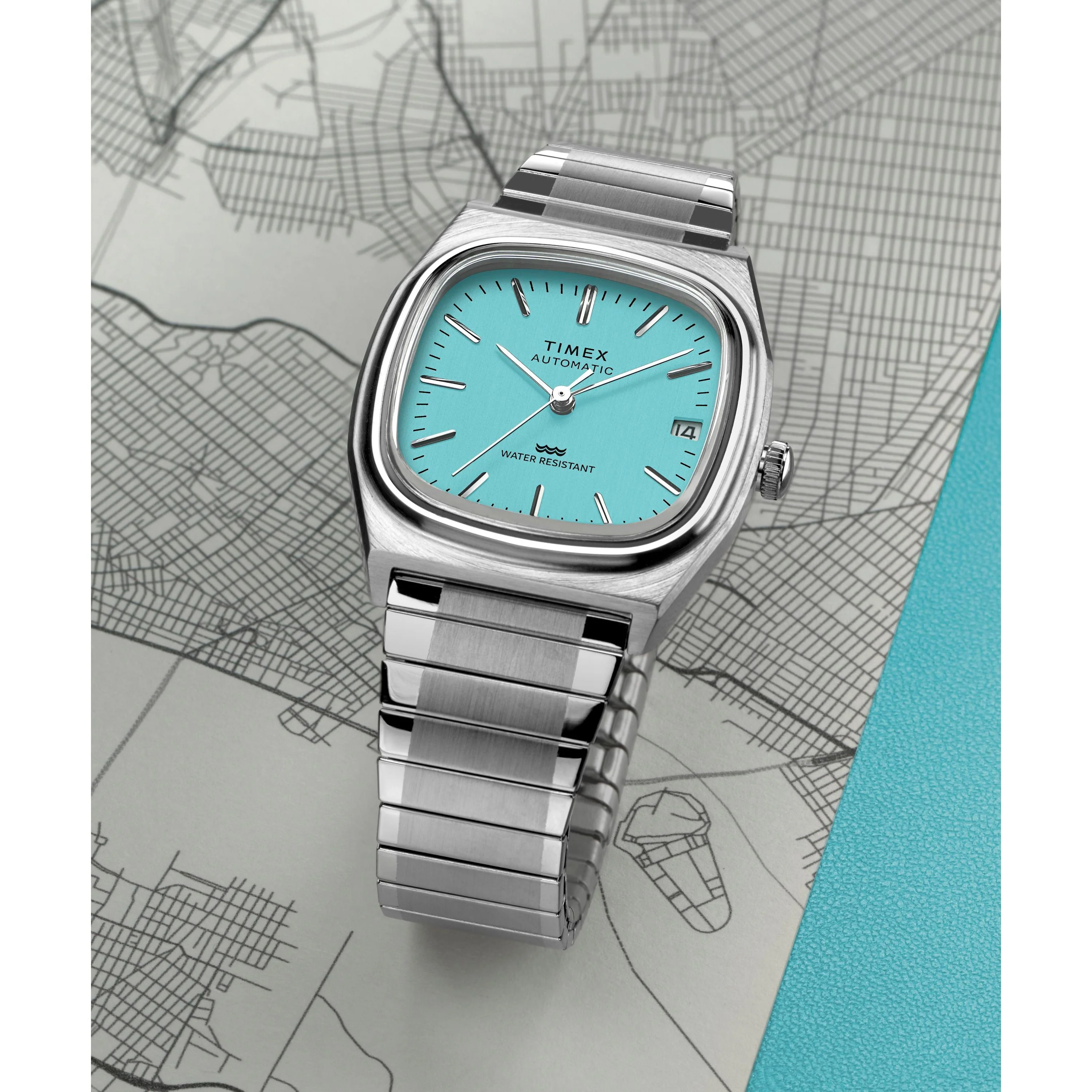 Automatic 1983 E Line | 34mm, Steel, Light Blue Dial - Image 7