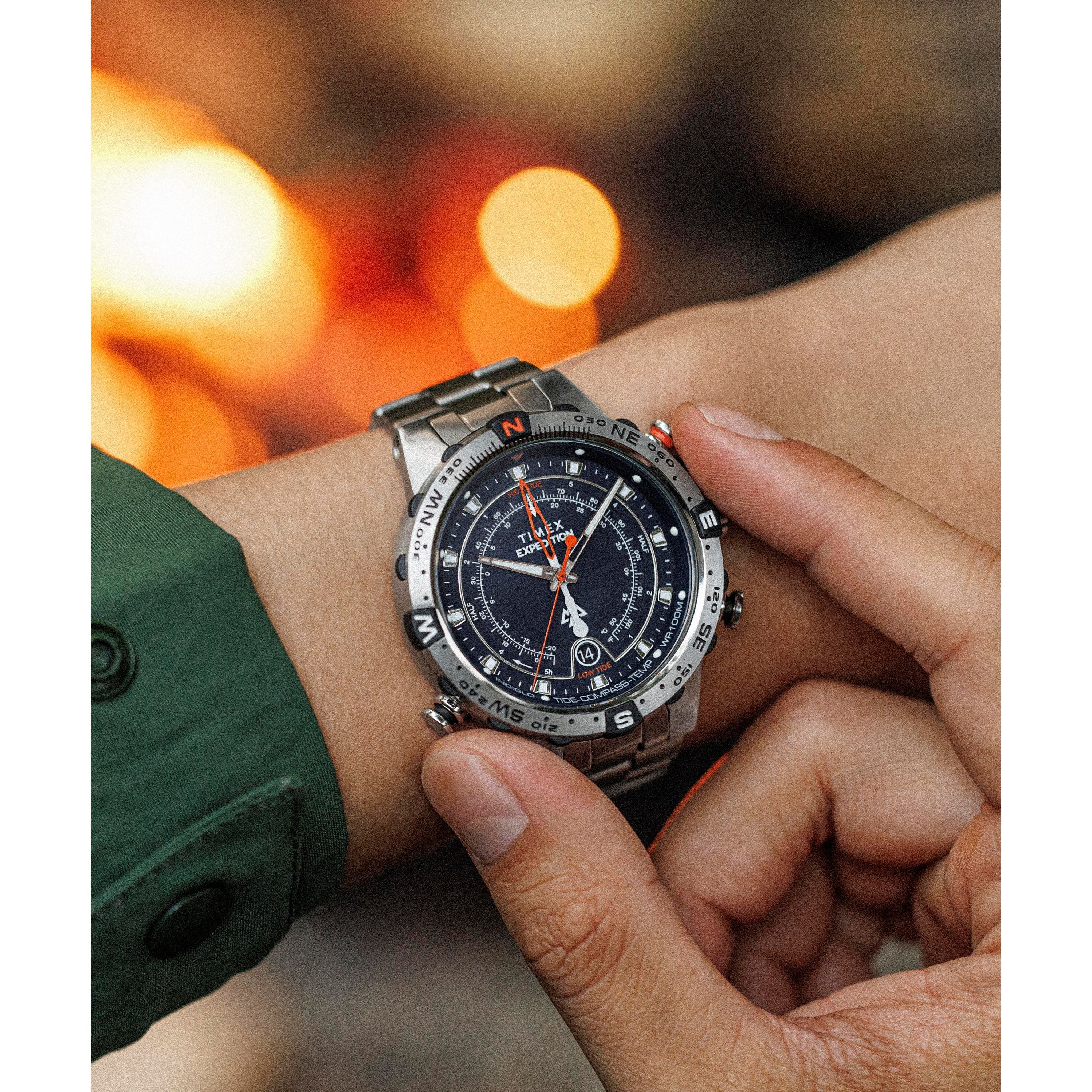 Expedition Tide-Temp-Compass | 45mm, Steel, Blue Dial - Image 7