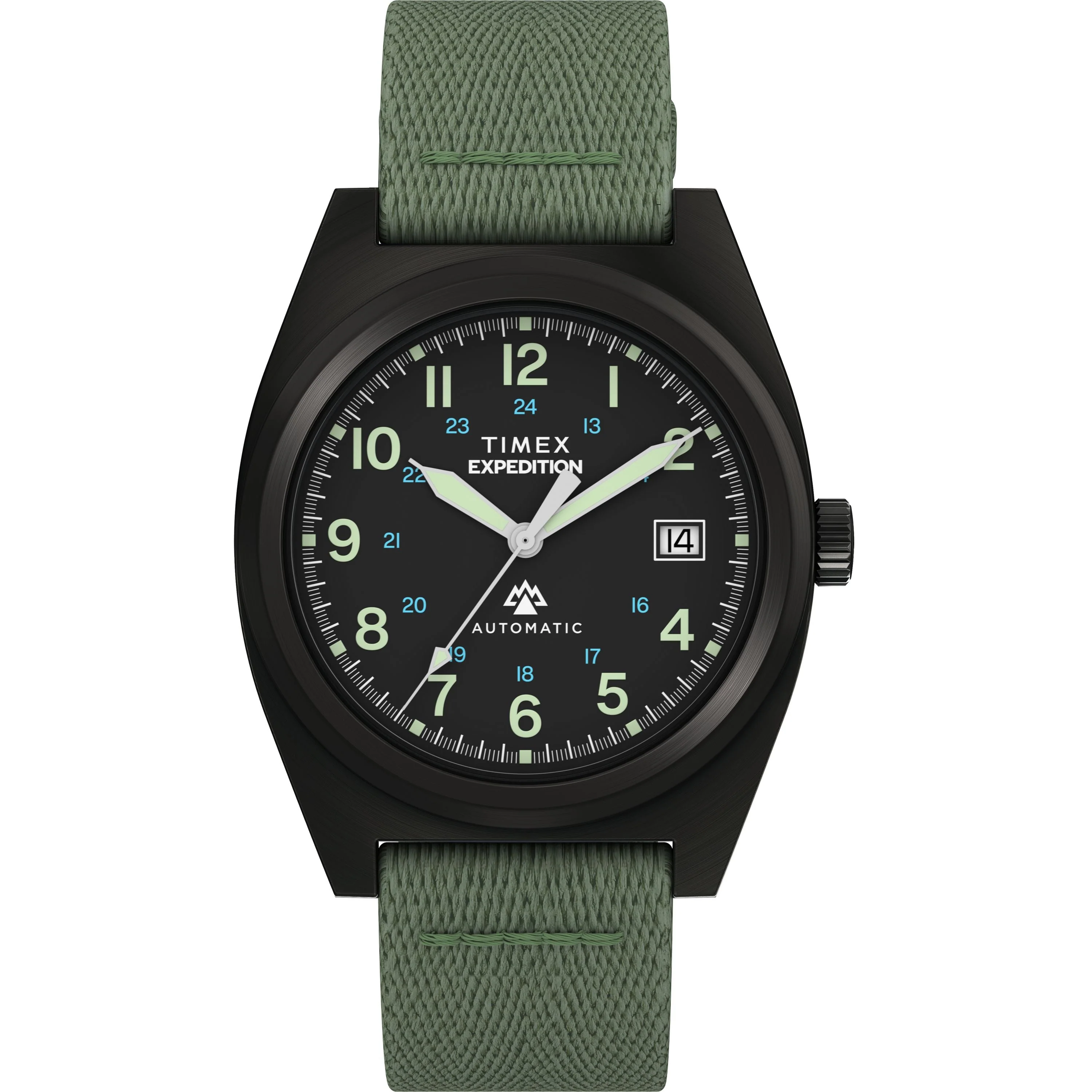 Expedition® Capstone Automatic | 39mm, Steel, Faux Leather, Green Dial