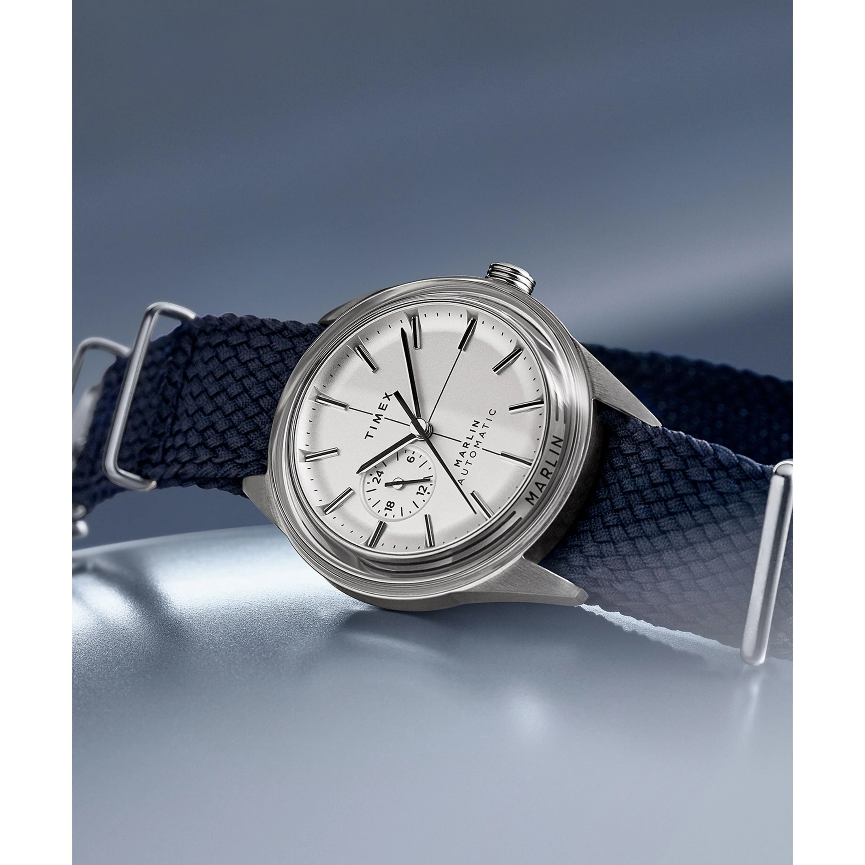 Marlin® Jet Automatic | 38mm, Steel, Fabric, White Dial - Image 7