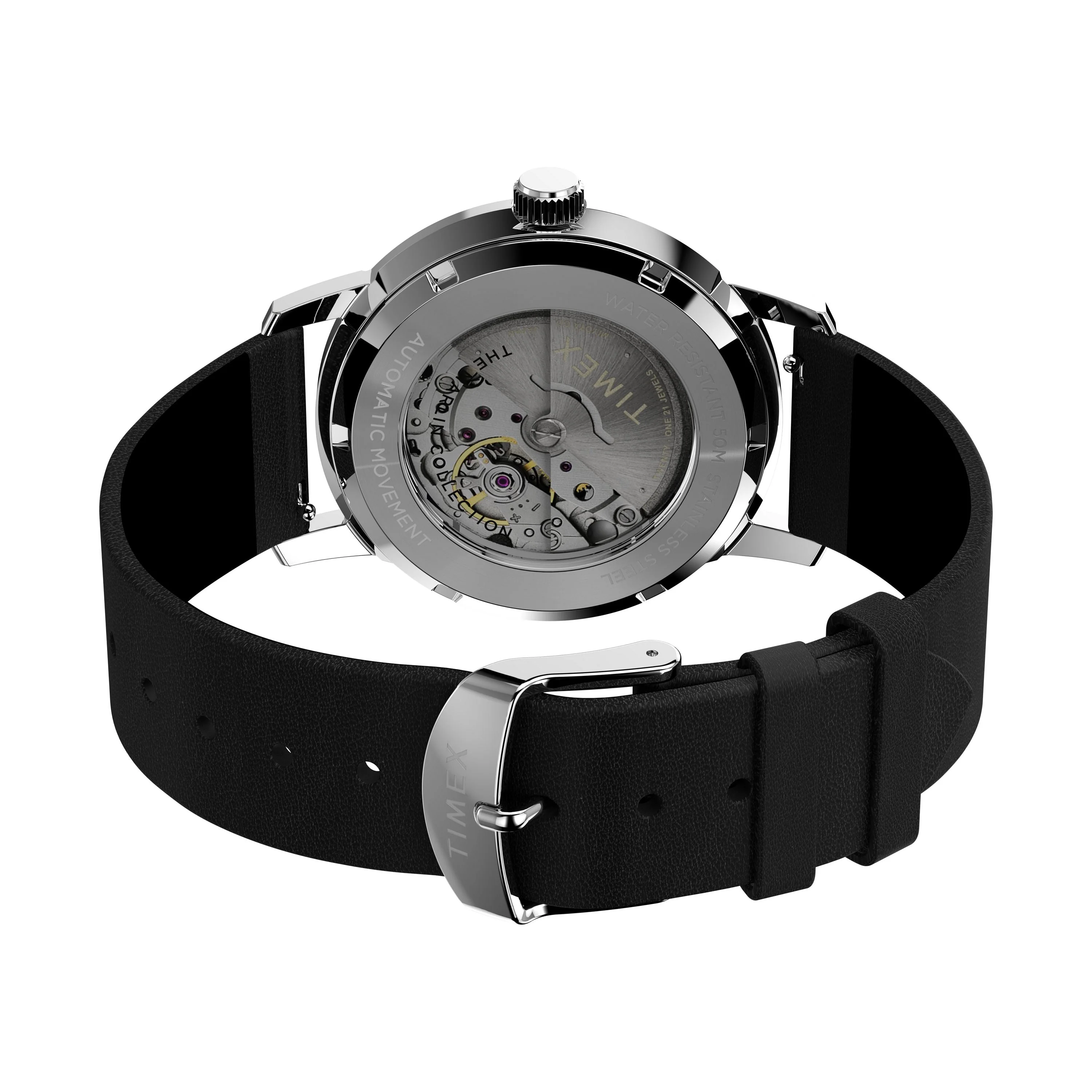 Marlin® Automatic | 40mm, Steel, Leather, Blue Dial - Image 5