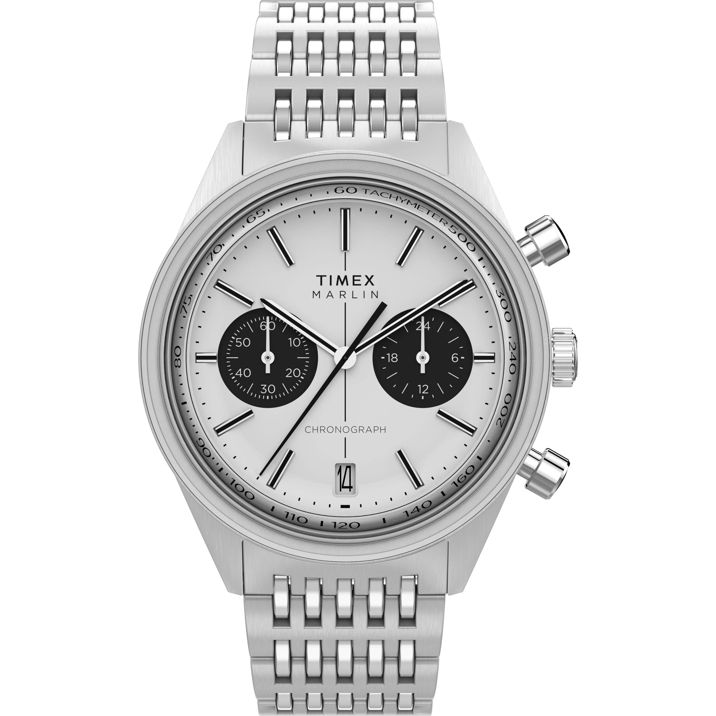 Marlin® Jet Quartz Chronograph | 40mm, Steel, Silver Dial
