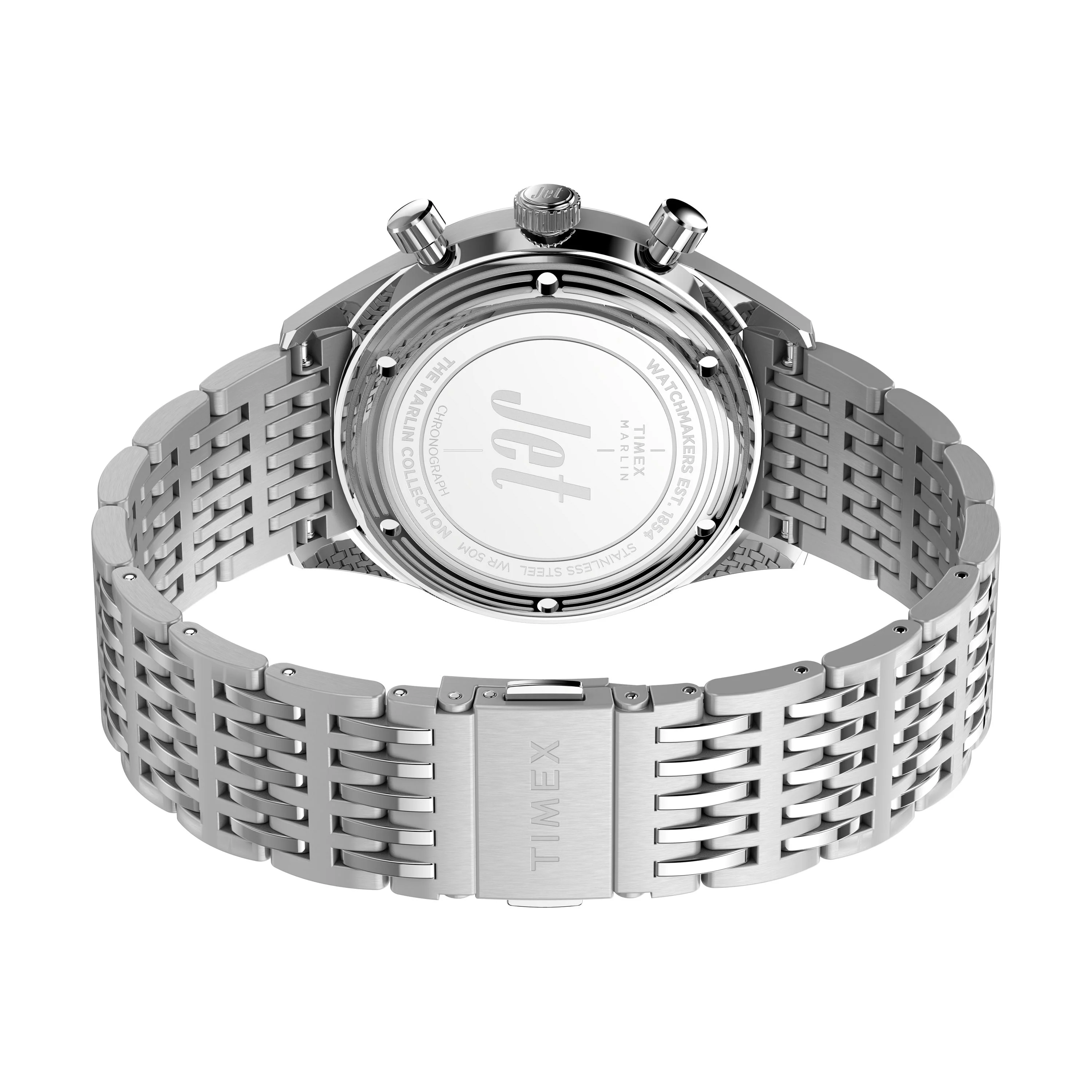 Marlin® Jet Quartz Chronograph | 40mm, Steel, Silver Dial - Image 5