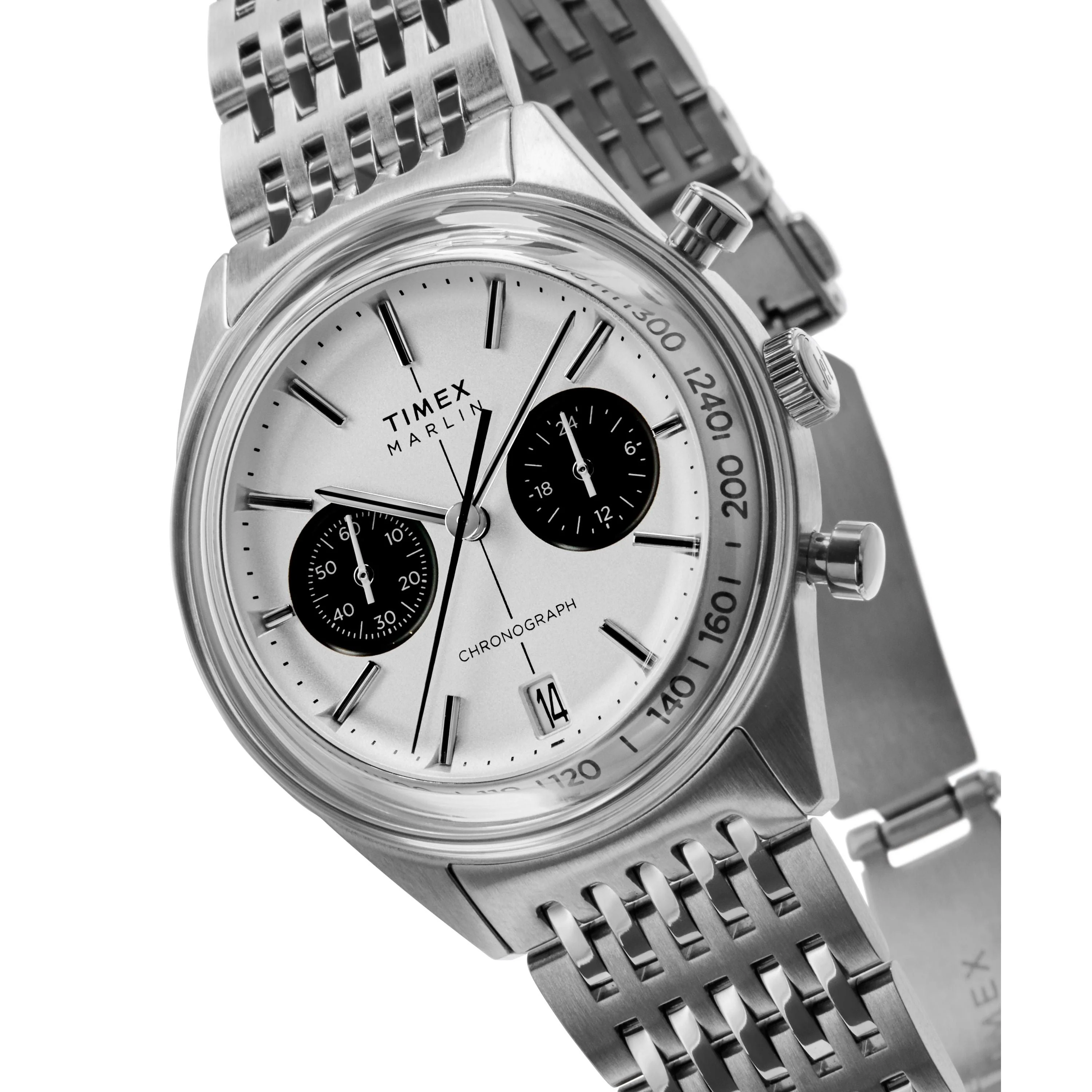 Marlin® Jet Quartz Chronograph | 40mm, Steel, Silver Dial - Image 6