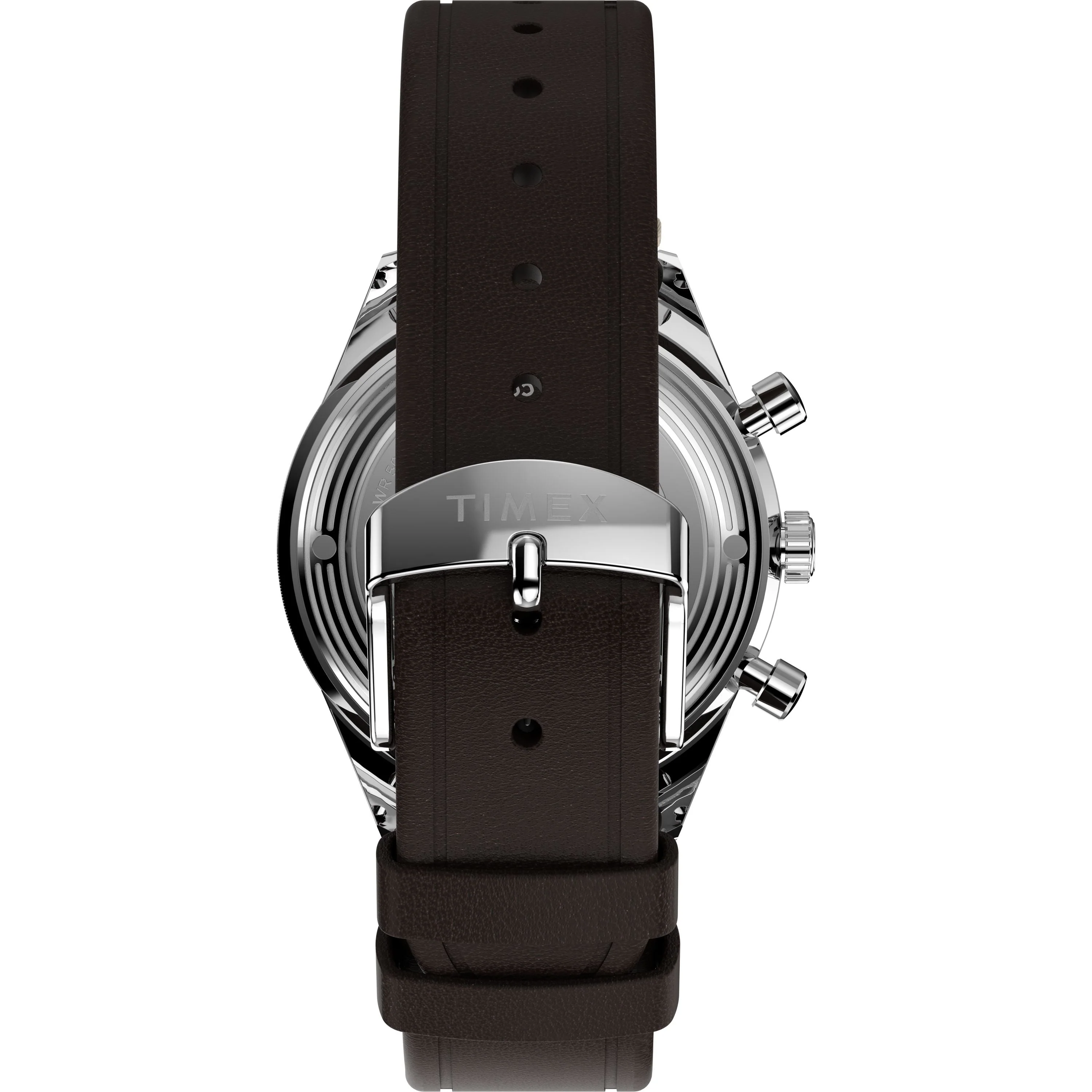 Marlin® Jet Quartz Chronograph | 40mm, Steel, Leather, Brown Dial - Image 3