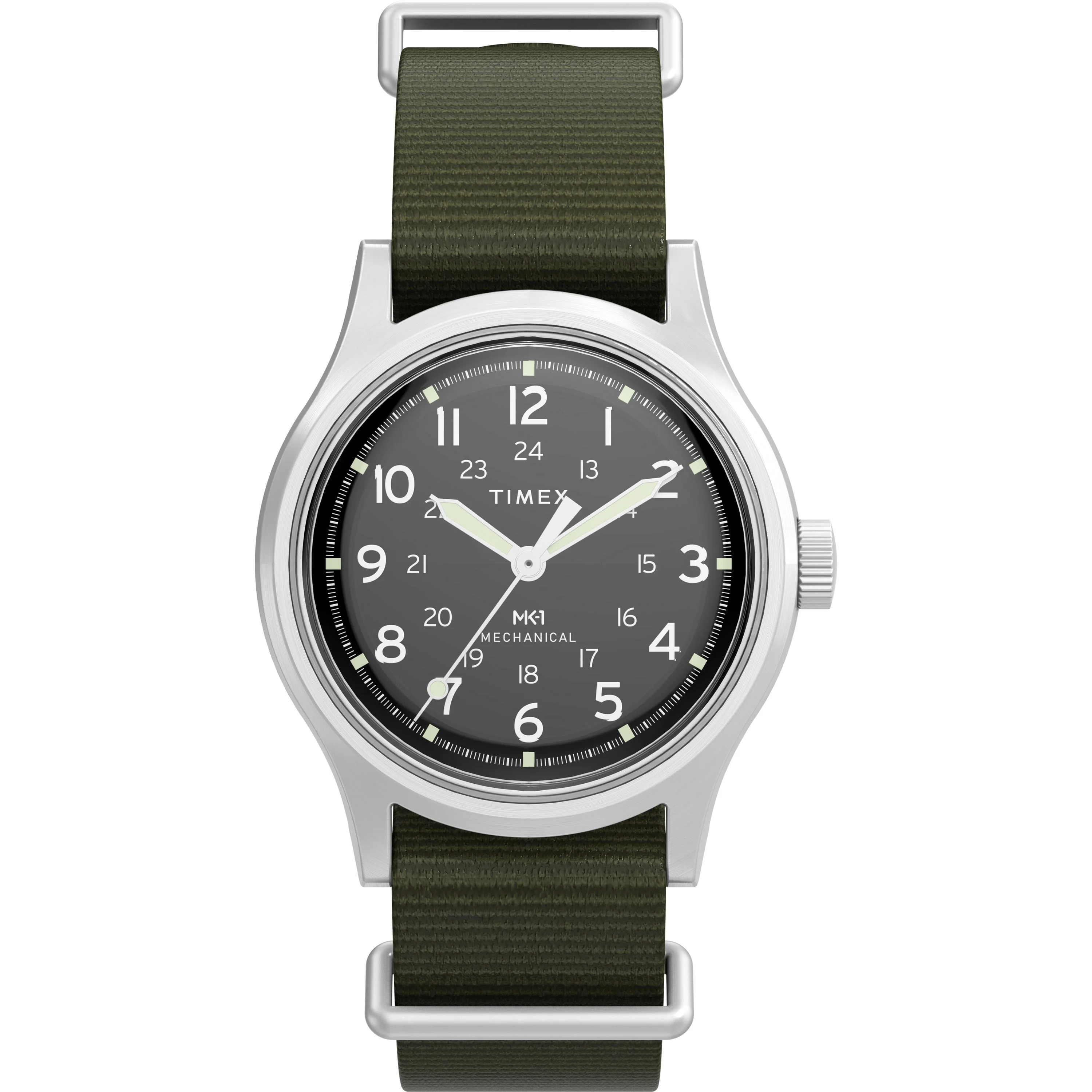 MK1® Hand-Wound | 36mm, Steel, 18K Rose Gold Plated Steel, Black Dial