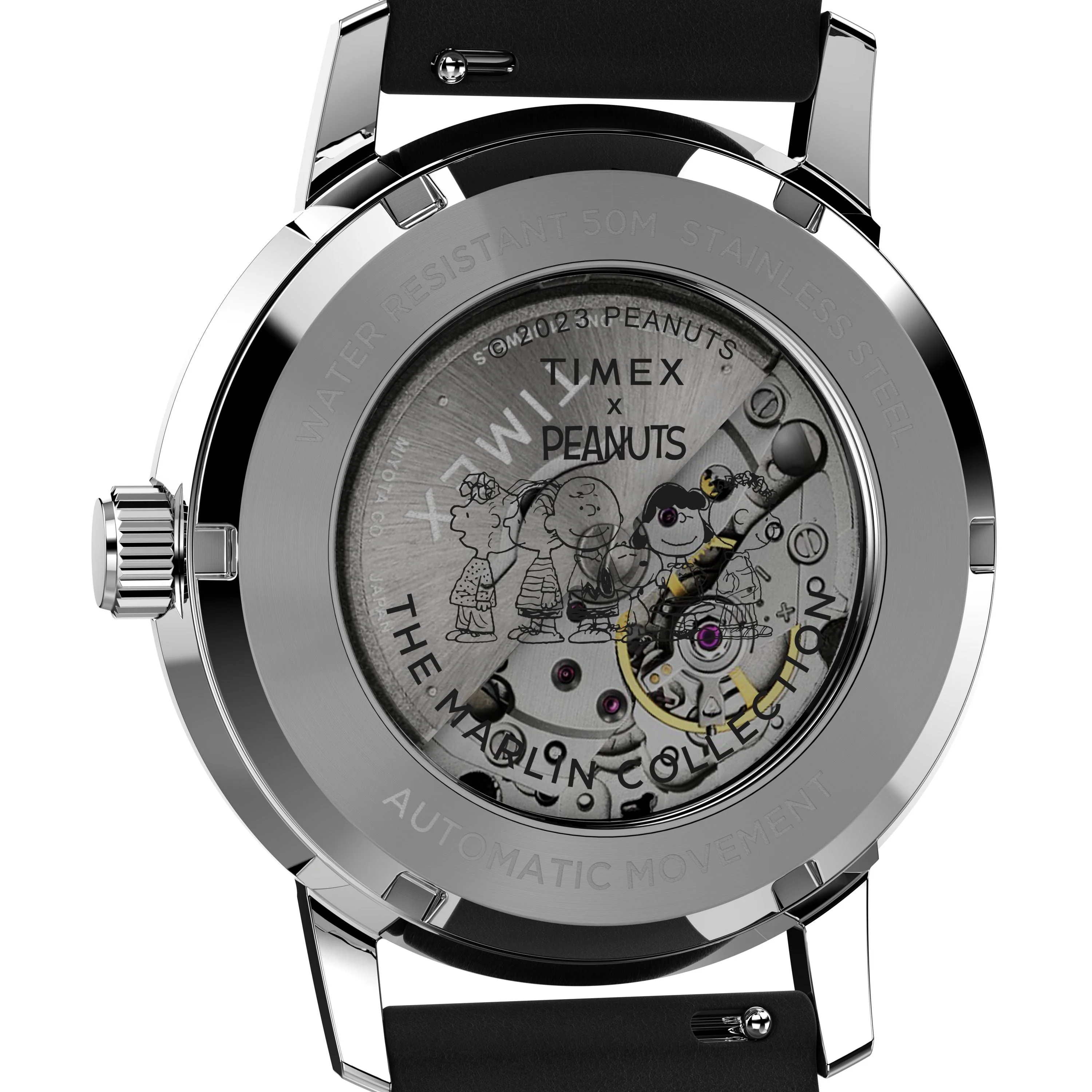 Marlin® Automatic x Peanuts Snoopy Flying Ace | 40mm, Steel, 18K Rose Gold Plated Steel, Silver Dial - Image 4