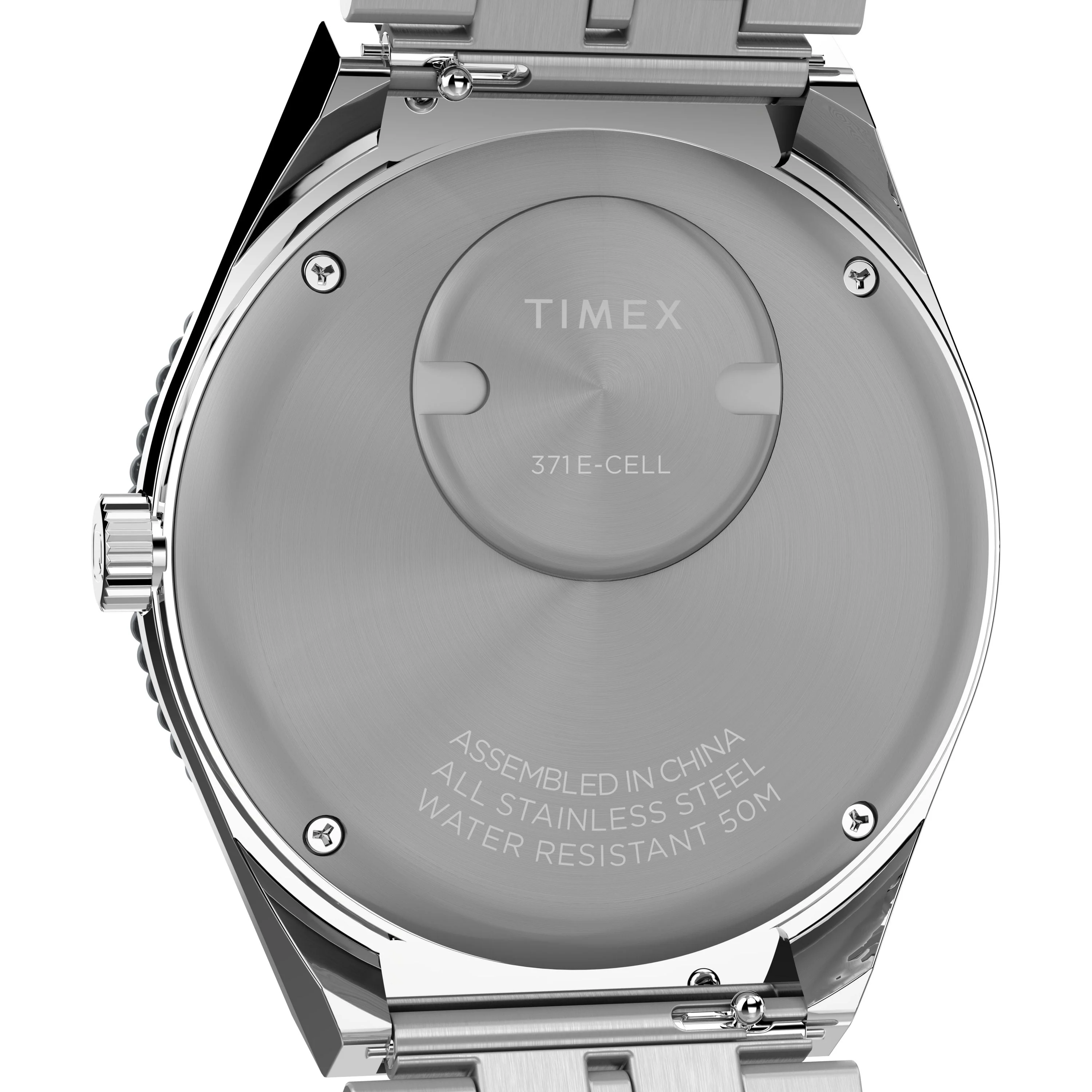 Q Timex GMT | 38mm, Steel, Black Dial - Image 4