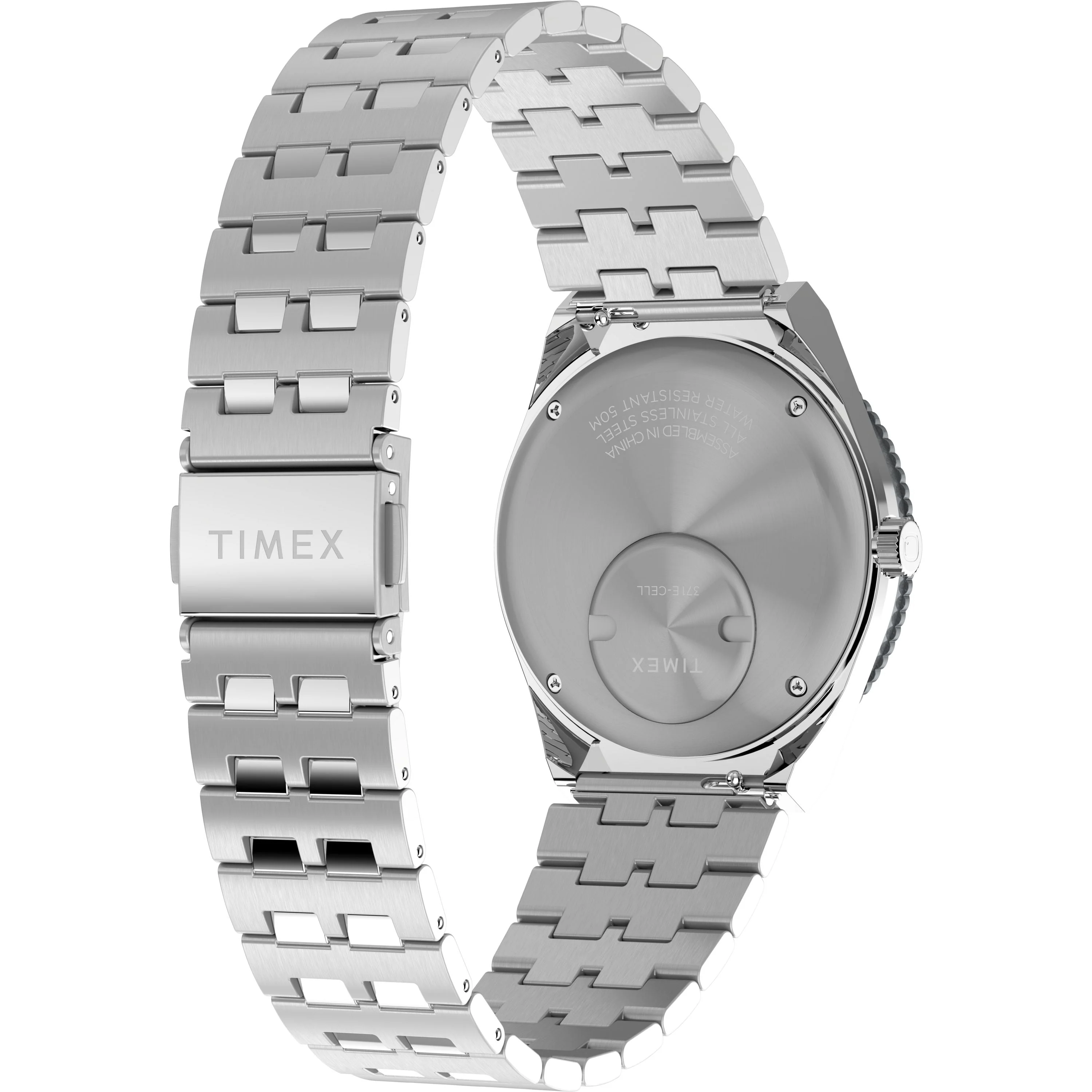 Q Timex GMT | 38mm, Steel, Black Dial - Image 5